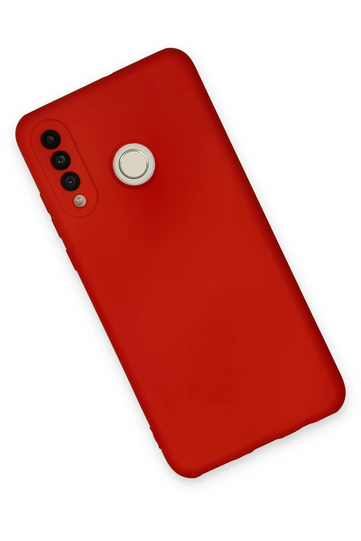 NewFace Huawei P30 Lite Kılıf Nano içi Kadife Silikon - Kırmızı BSTMY