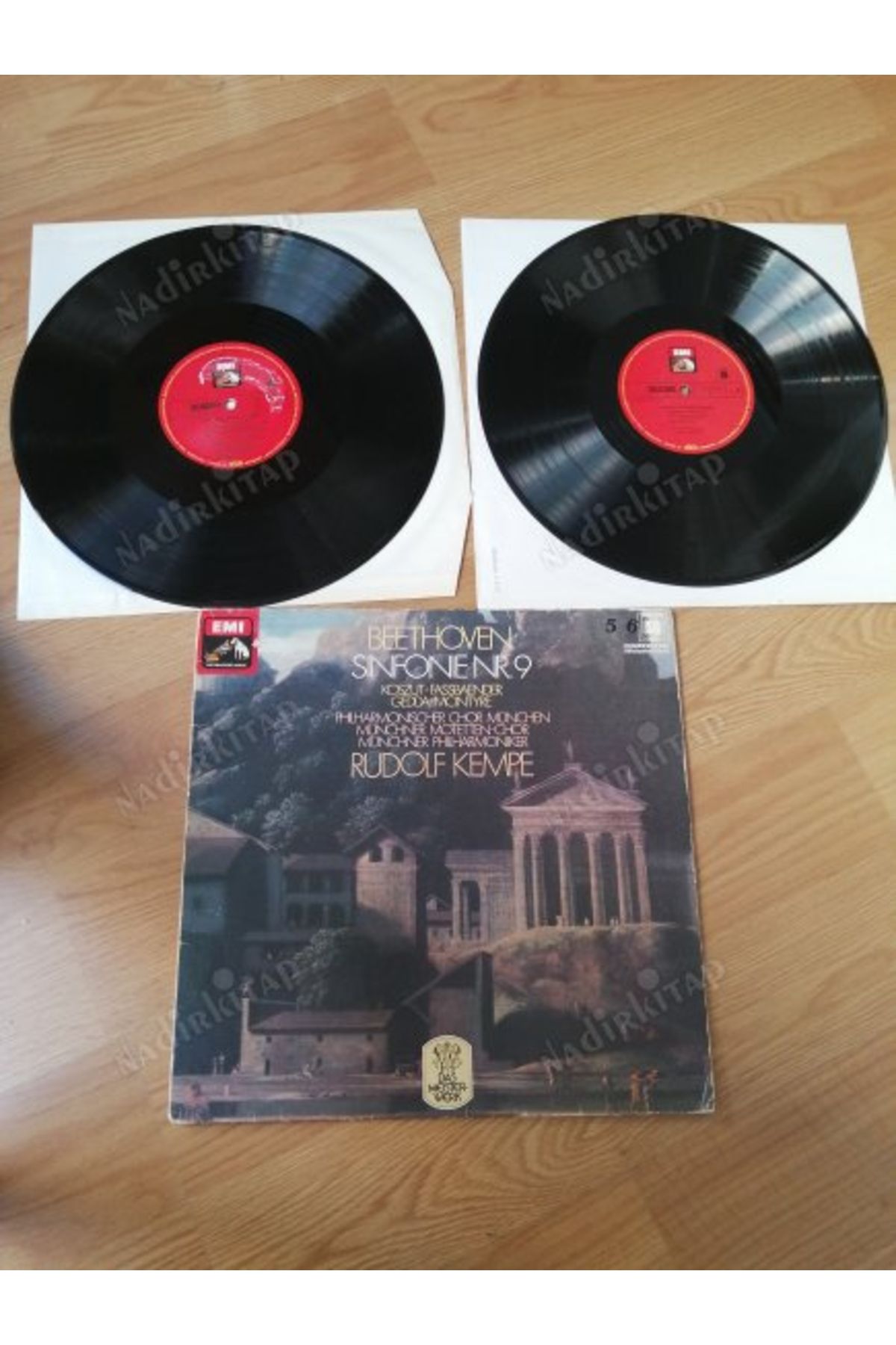 Plakperest BEETHOVEN - Sinfonie Nr. 9 D-Moll Op.125- 1974 ALMANYA DÖNEM BASIM - LP 33’LÜK PLAK +1 TEK YÜZLÜ LP