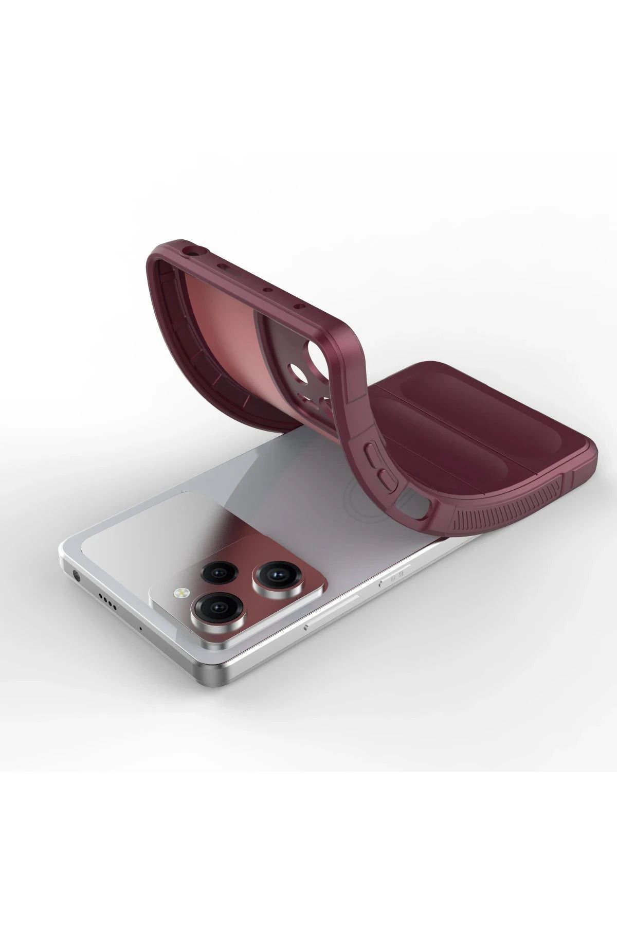 NewFace Xiaomi Poco X5 5G Kılıf Optimum Silikon - Bordo BSTMY