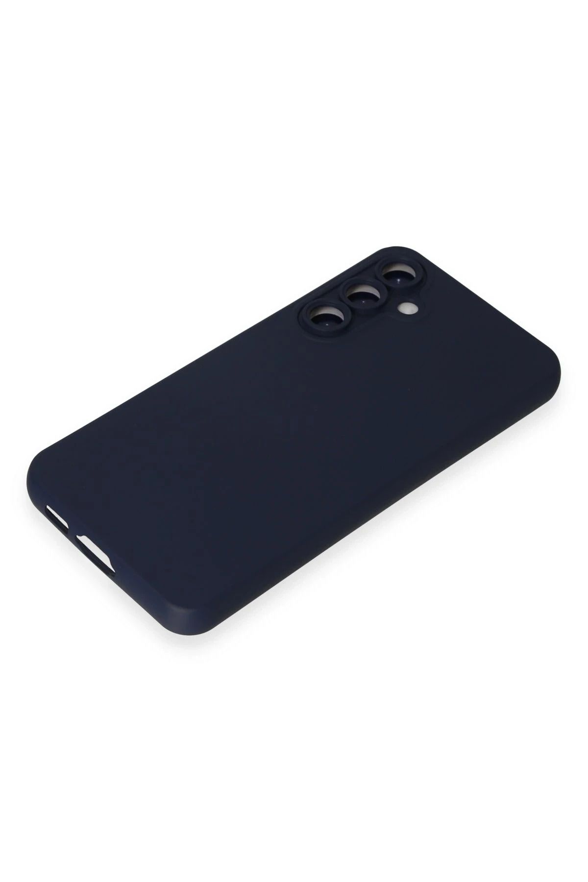 NewFace Galaxy S24 Uyumlu  Kılıf Nano içi Kadife Silikon - Lacivert BSTMY