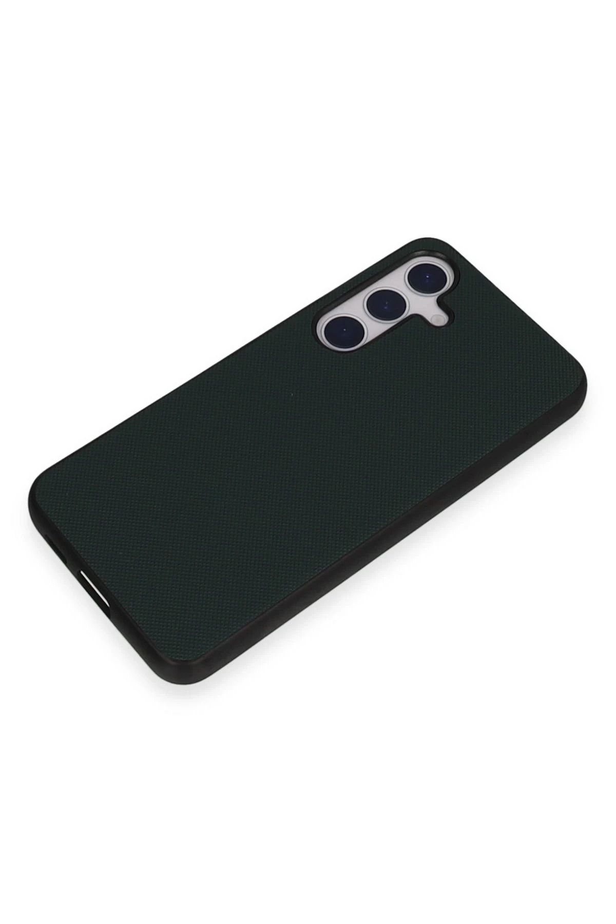 NewFace Samsung Galaxy S24 Kılıf Taft Kapak - Koyu Yeşil BSTMY