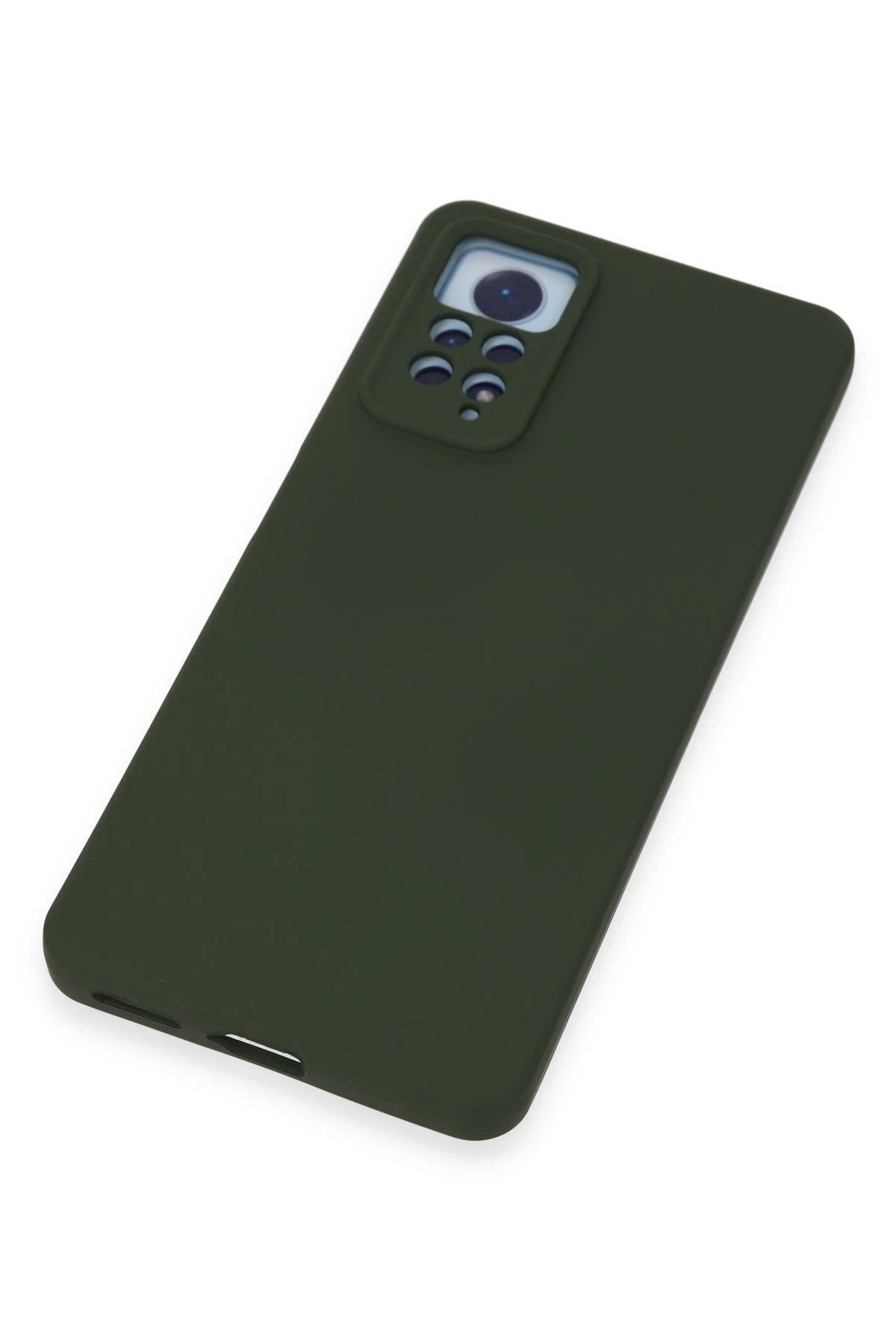 NewFace Xiaomi Redmi Note 12 Pro 4G Kılıf Nano içi Kadife Silikon - Koyu Yeşil BSTMY