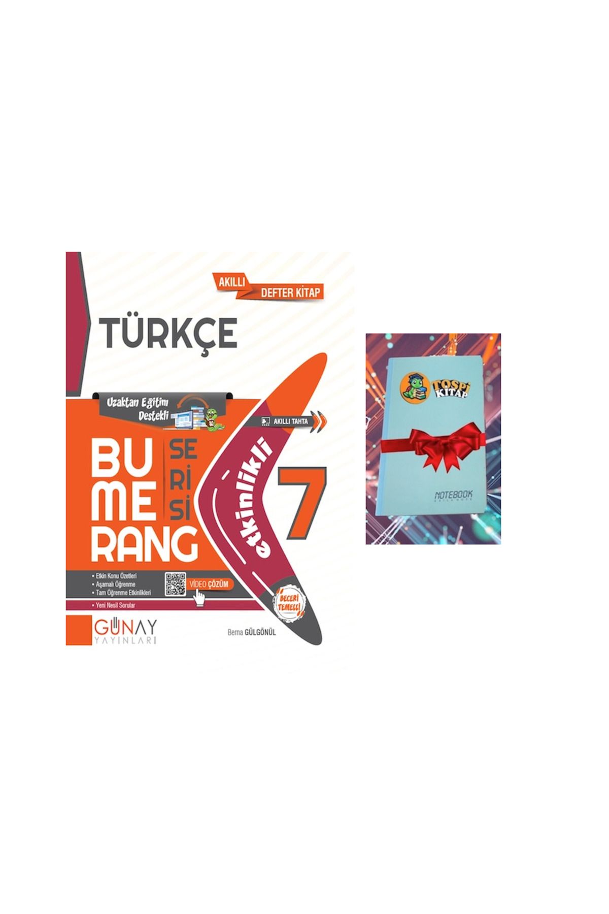 Günay Yayınları 7. Sınıf Bumerang Serisi TÜRKÇE (NOT DEFTERİ HEDİYE)