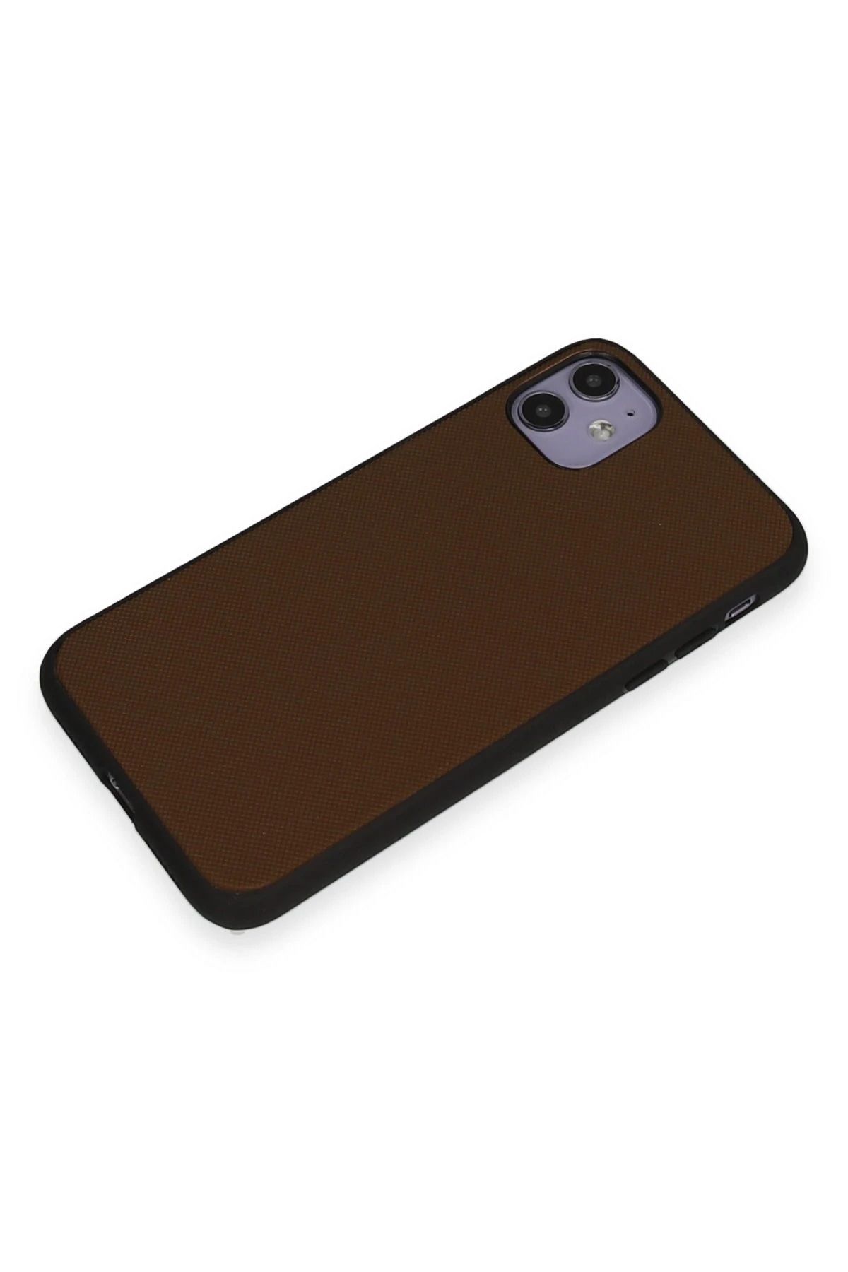 NewFace iPhone 11 Kılıf Taft Kapak - Kahverengi BSTMY