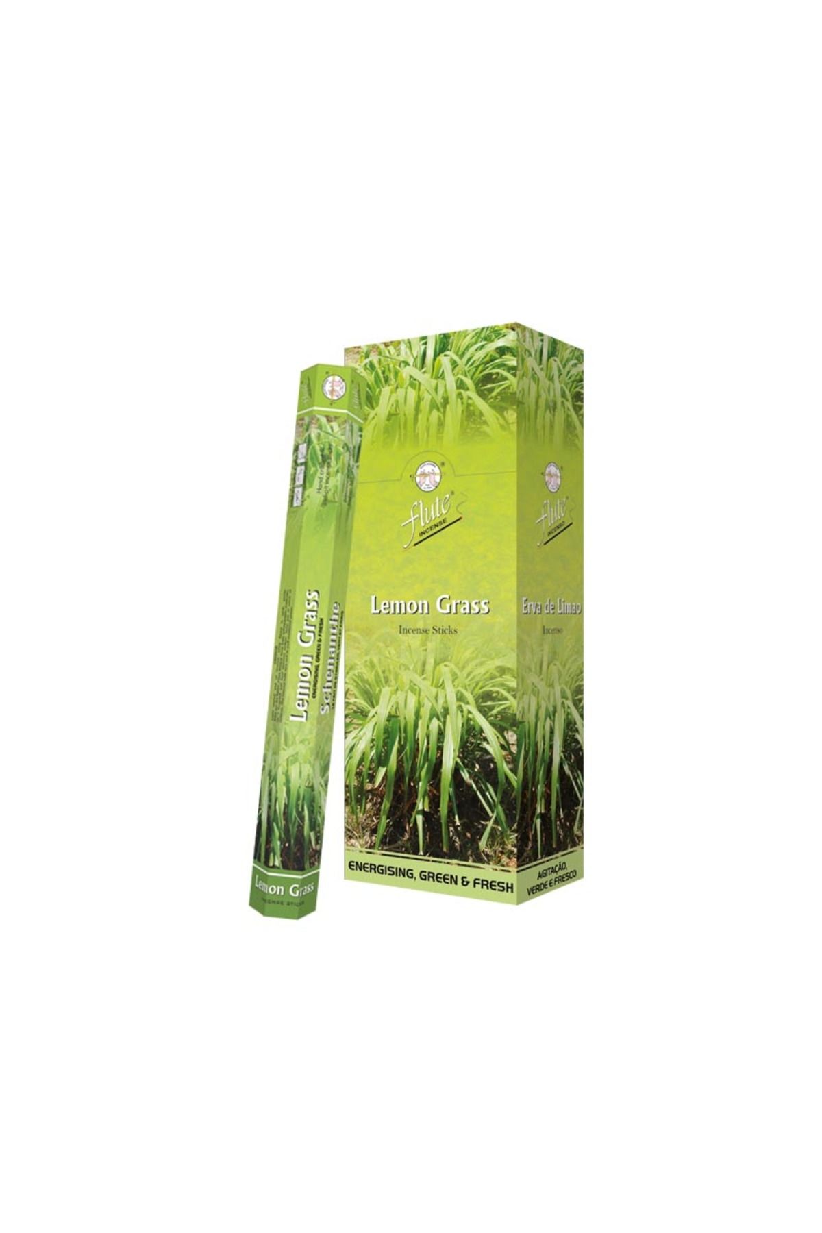 Flute ÇUBUK TÜTSÜ LİMON OTU HEXA (LEMON GRASS) 6*20=120 ÇUBUK