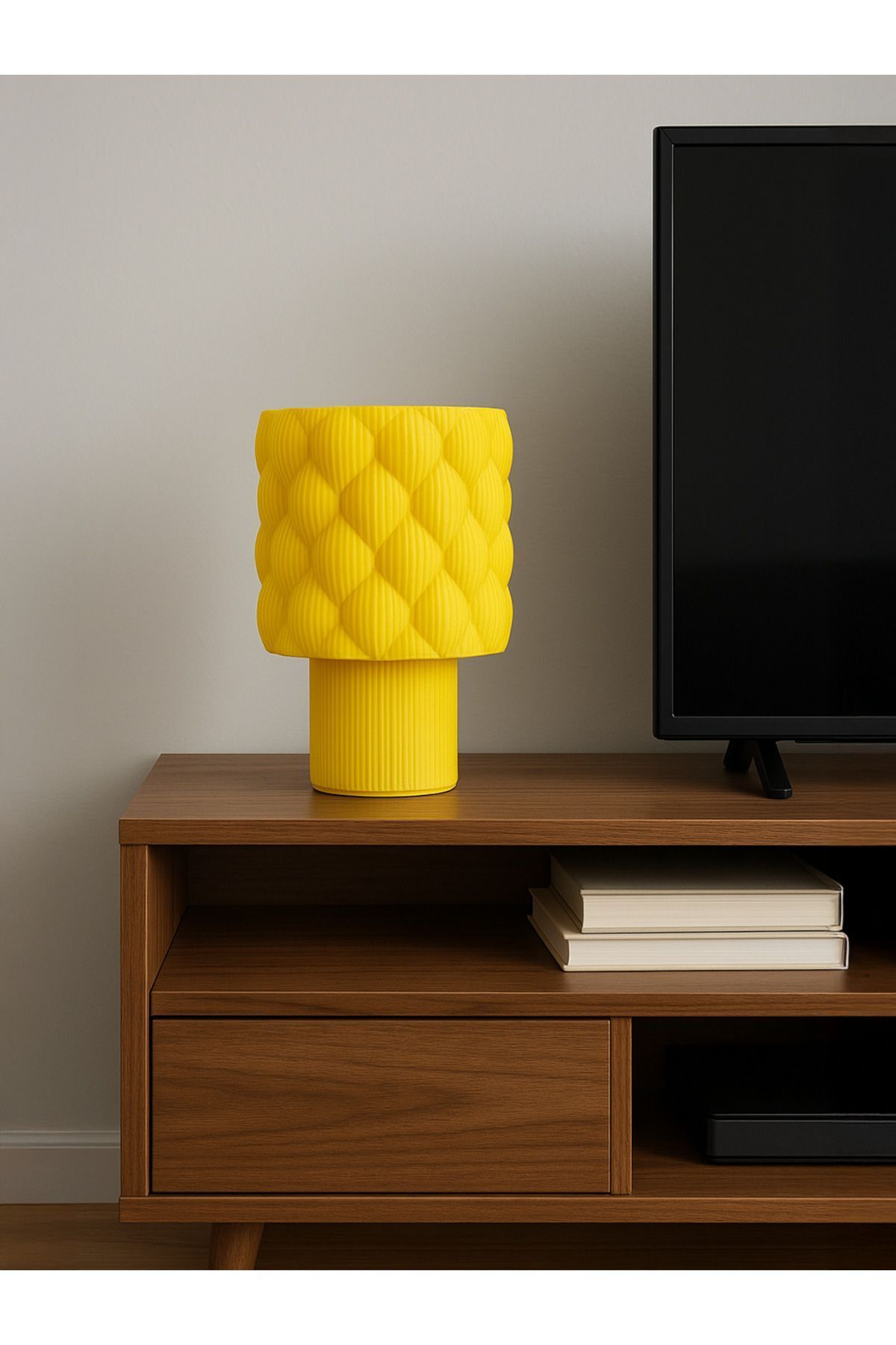 Design Up Studios - Coronola Masa Lambası – Lambader – Sarı – Büyük Boy