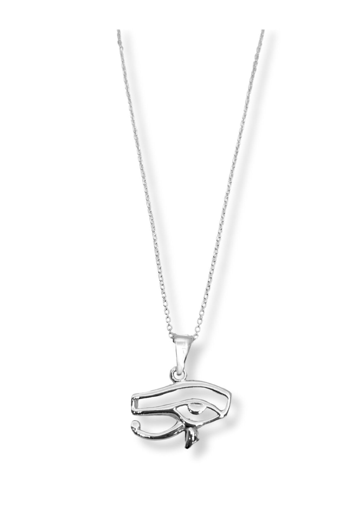 oya silver RA'nın Gözü Gümüş Kolye-2.3x2.5 cm
