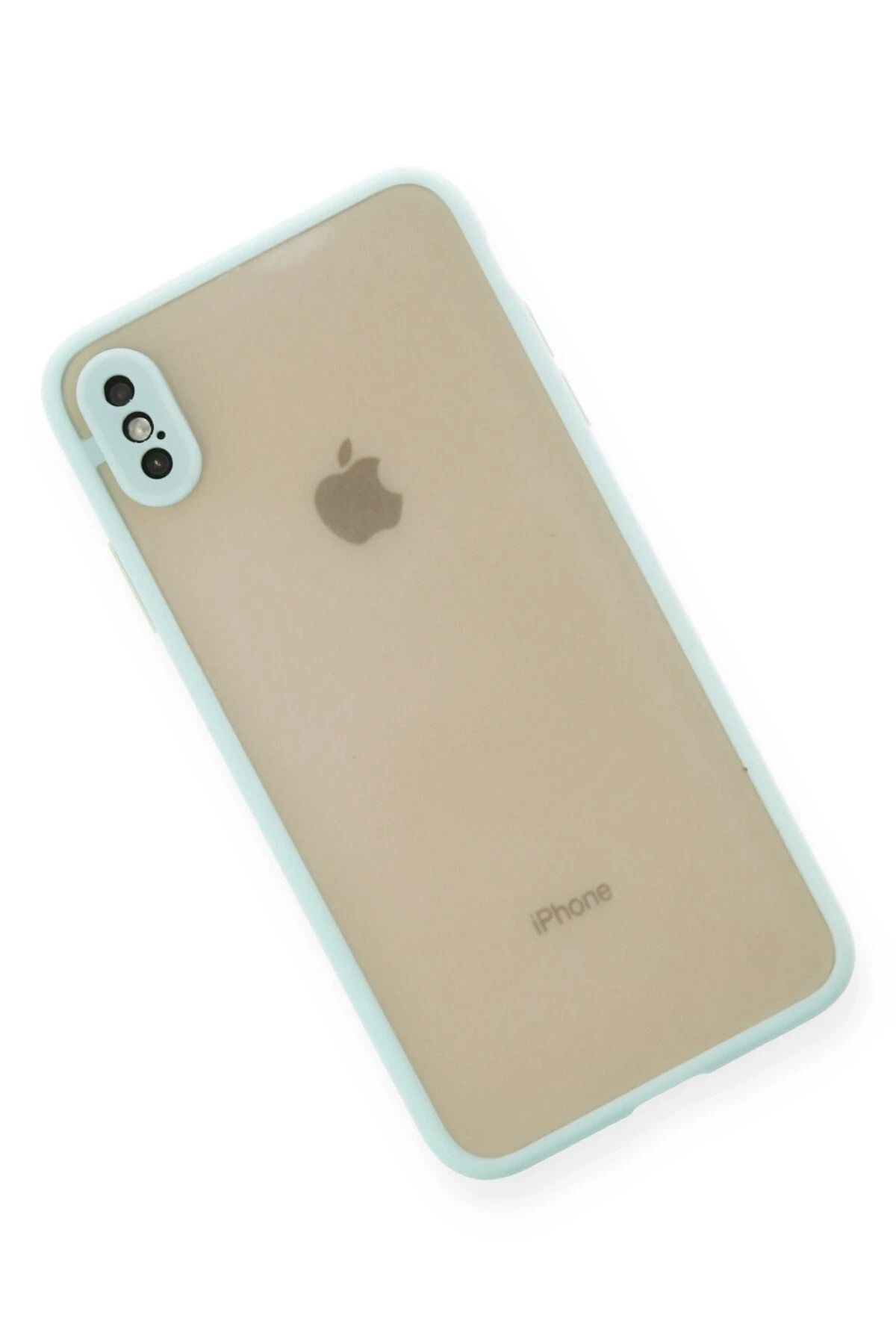 NewFace iPhone X Kılıf Montreal Silikon Kapak - Turkuaz BSTMY