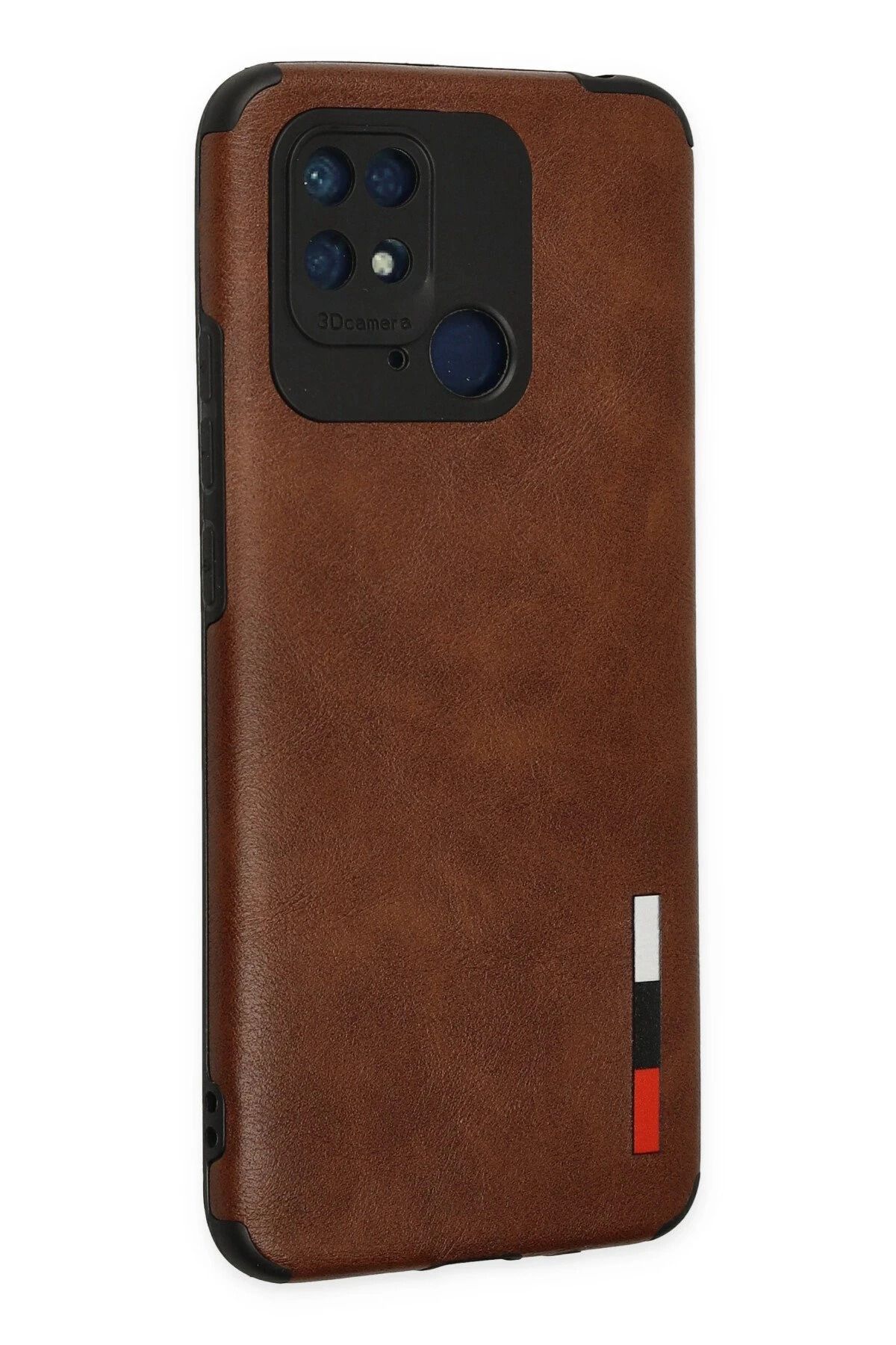 NewFace Xiaomi Redmi 10C Kılıf Loop Deri Silikon - Kahverengi BSTMY