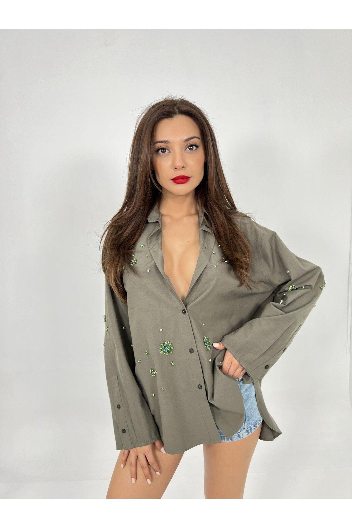 ARUZ MODA 6811 GÖMLEK-HAKİ