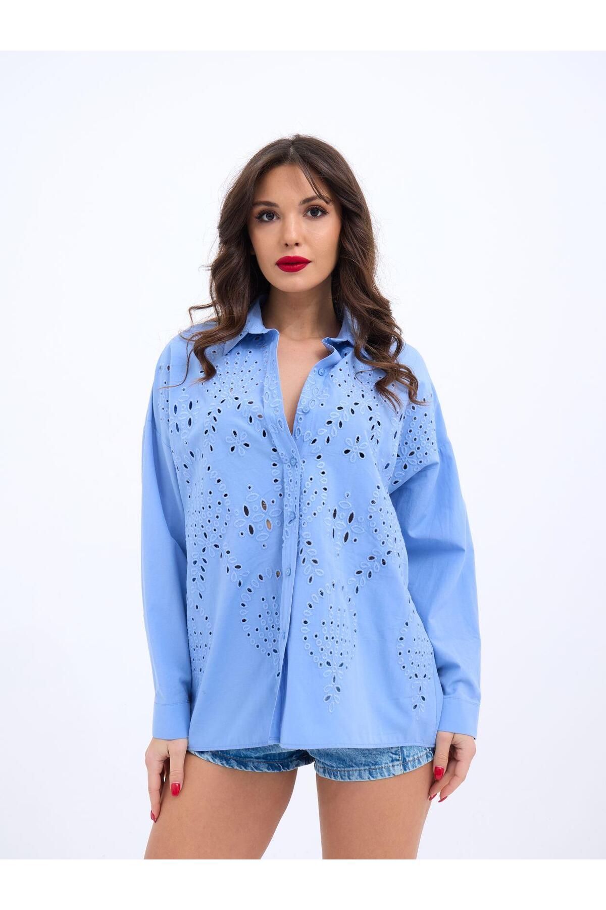 ARUZ MODA 7034 GÖMLEK-KOYU MAVİ