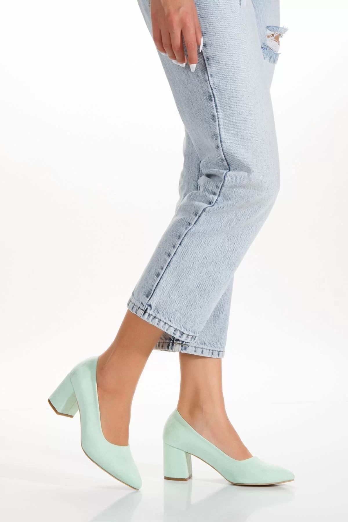 PayBuy Kadın Moda Şık Klasik Kısa Düğün Nişan Gece Abiye Ayakkabı