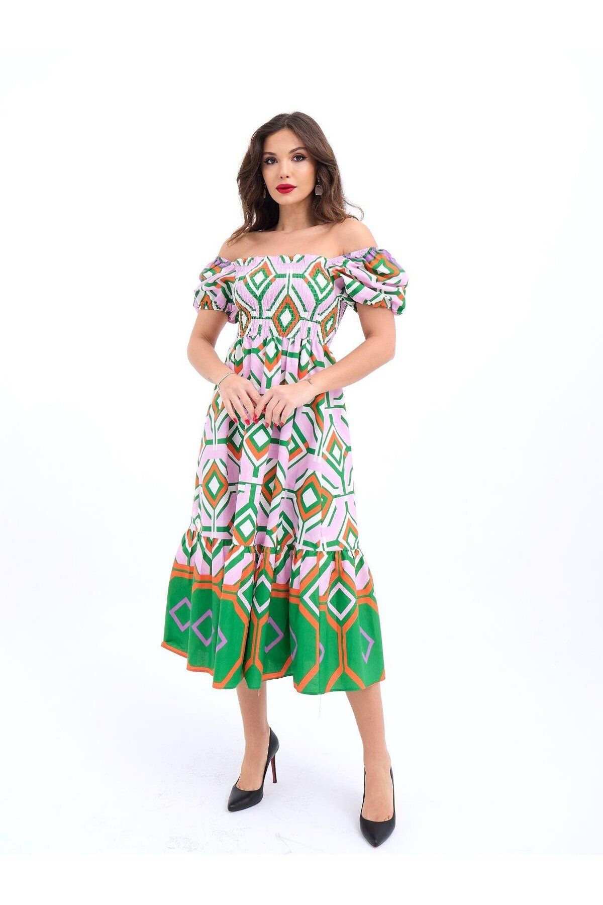 ARUZ MODA 5525 ELBİSE-BELİZA