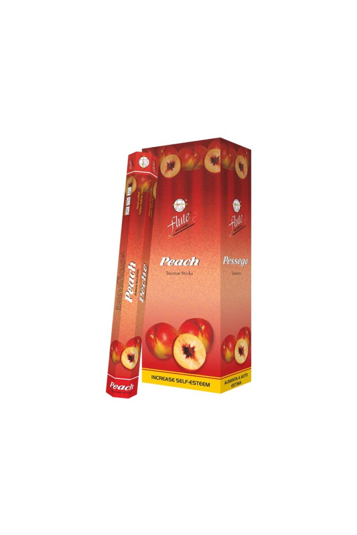 Flute ÇUBUK TÜTSÜ ŞEFTALİ HEXA (PEACH) 6*20=120 ÇUBUK
