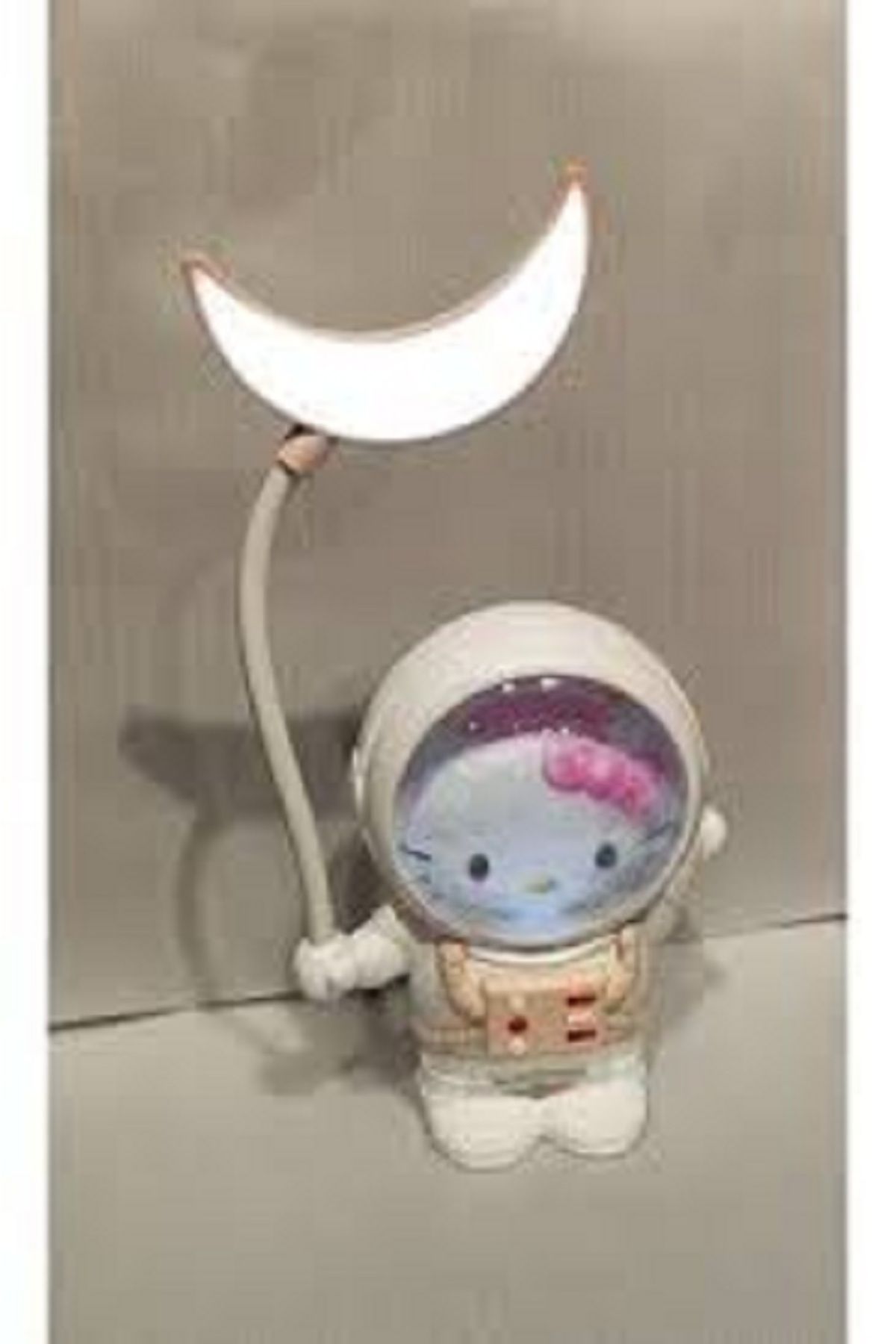 Sunalis sanrio kuromi hello kitty melody figürlü Pembe astronot model şarjlı masa/gece lambası