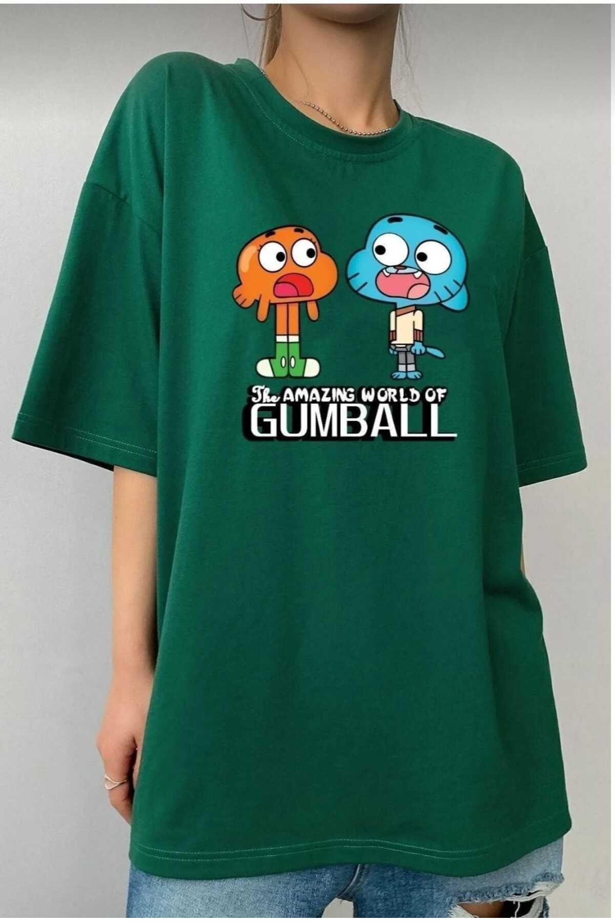 TekTarzz Unisex Gumball Baskılı Tshirt