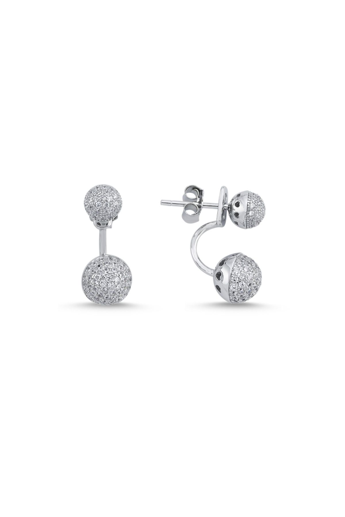 aserimo Zirkon Taşlı Ear Jacket Küpe