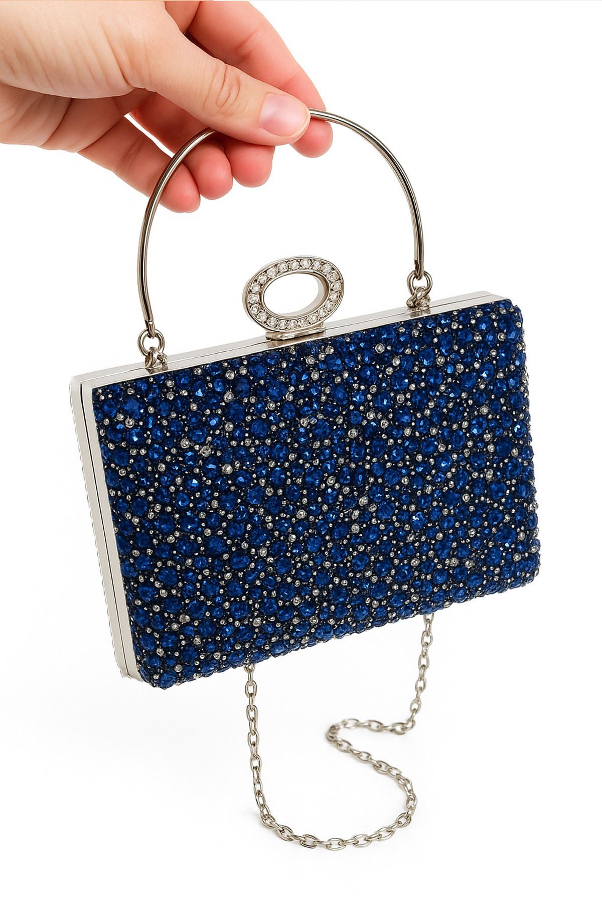 Lifonbag Kadın Kristal Taşlı Abiye Çantası Özel Gün Çantası