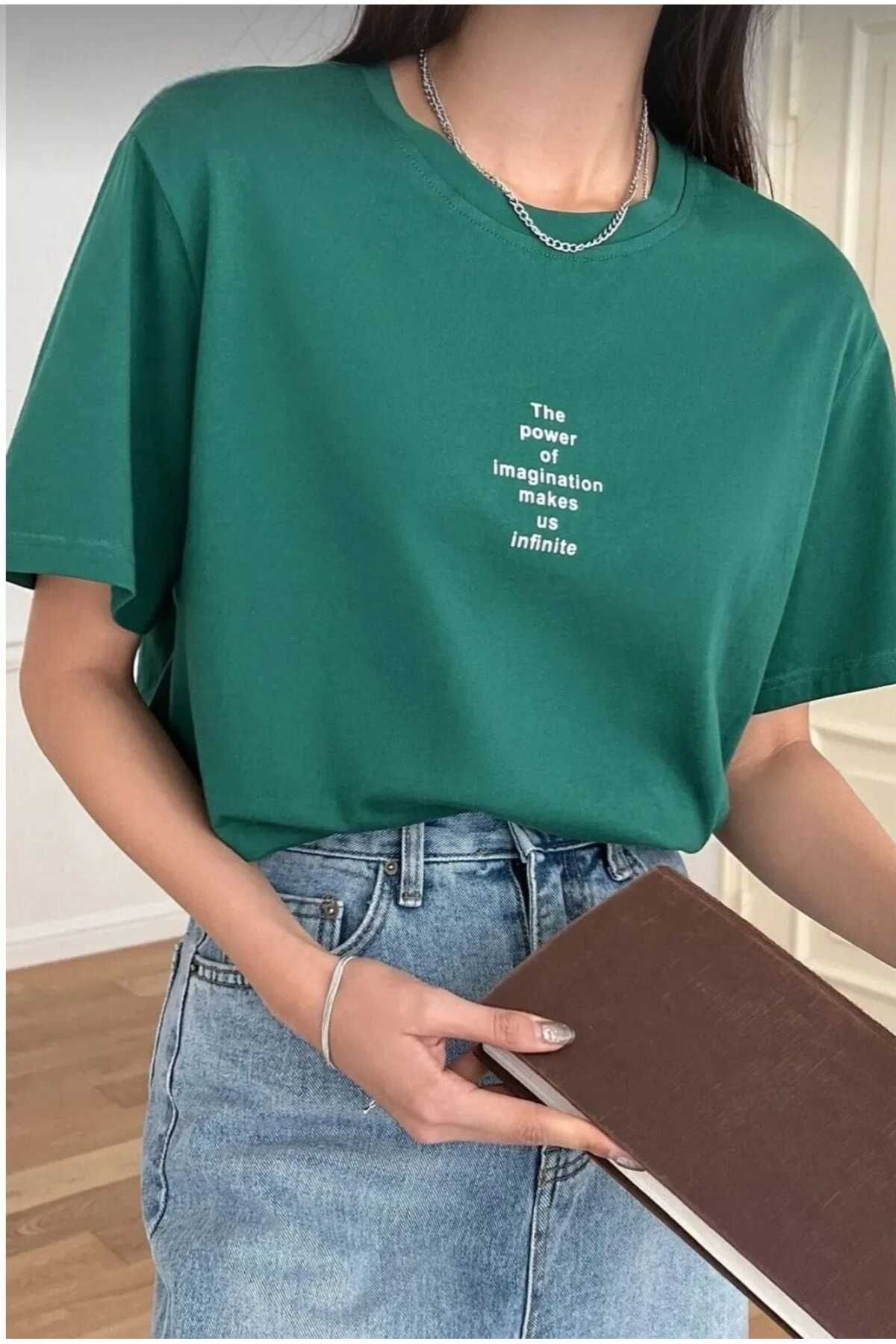 TekTarzz Unisex The Of Makes Baskılı Oversize Tshirt