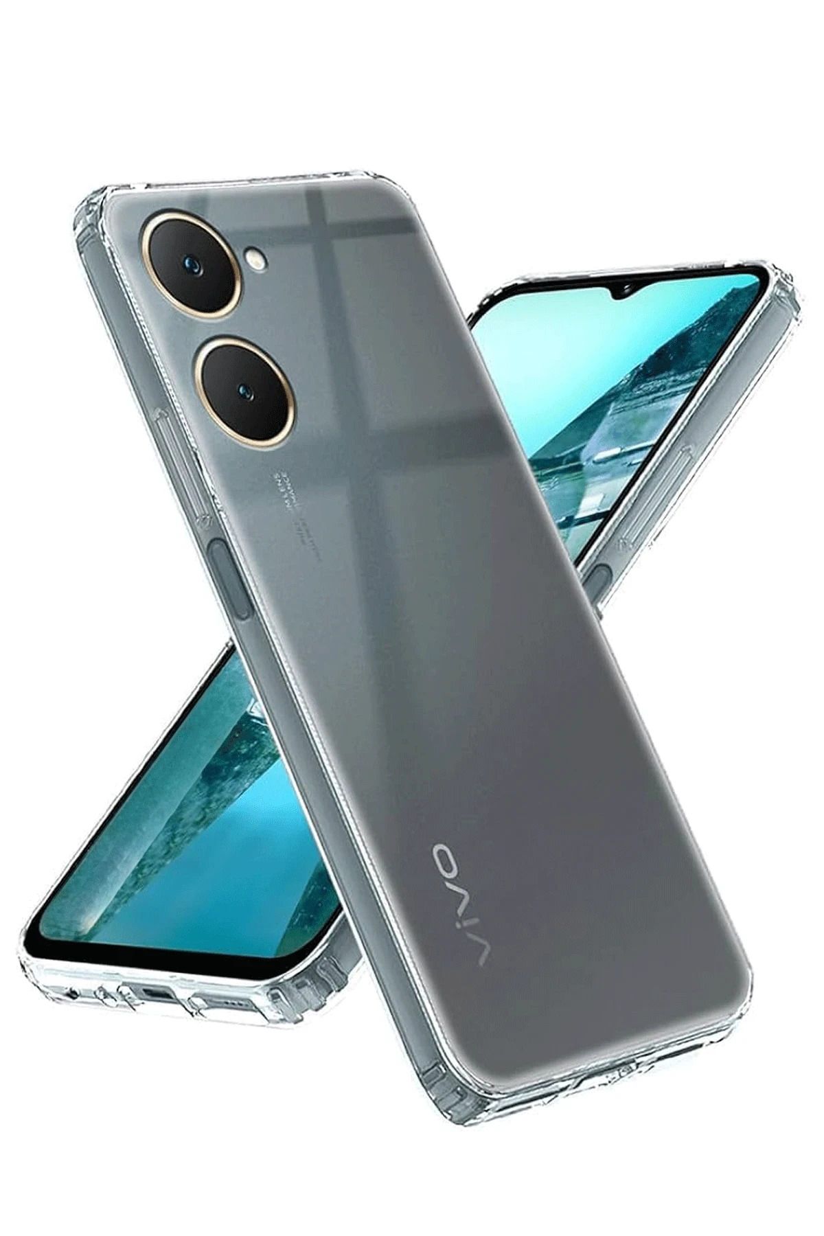 NewFace Vivo Y18 Kılıf Lüx Şeffaf Silikon SVLRS