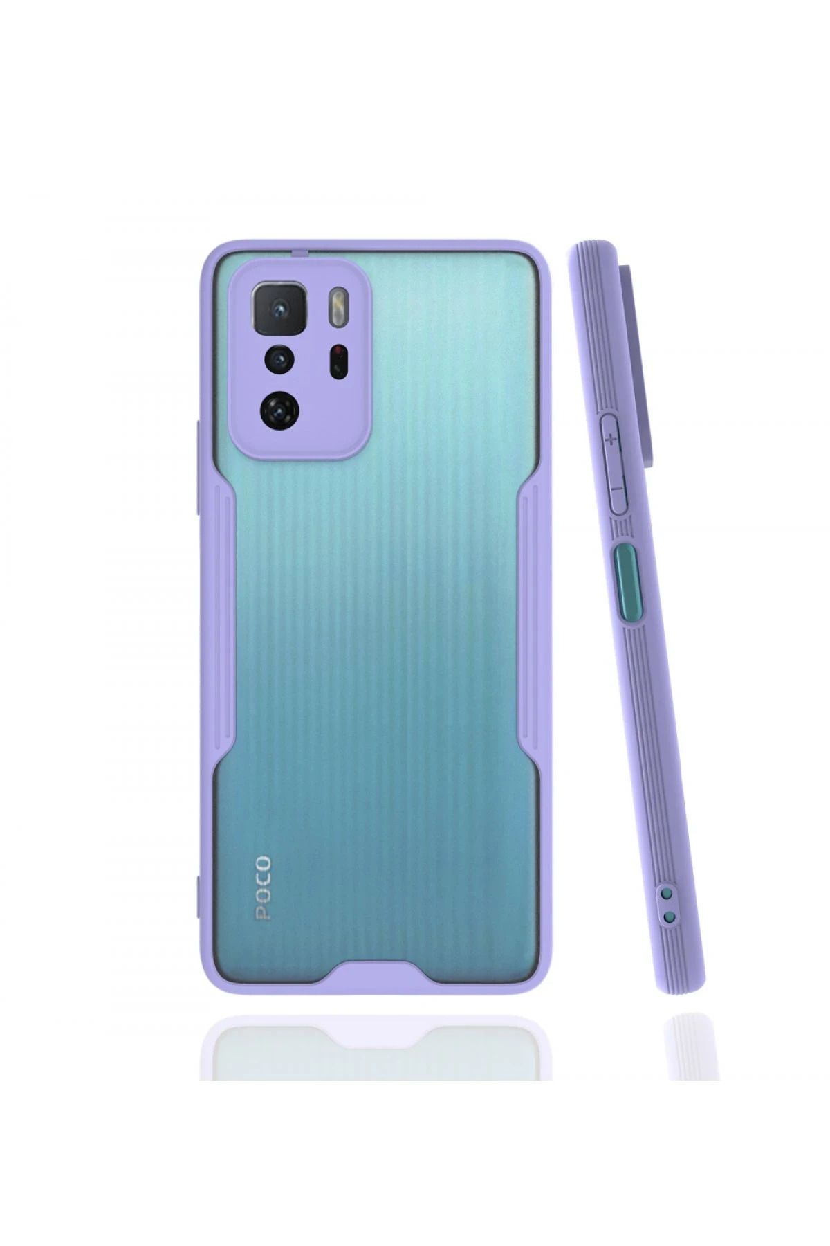 NewFace Xiaomi Poco X3 GT Kılıf Platin Silikon - Lila ALMLA