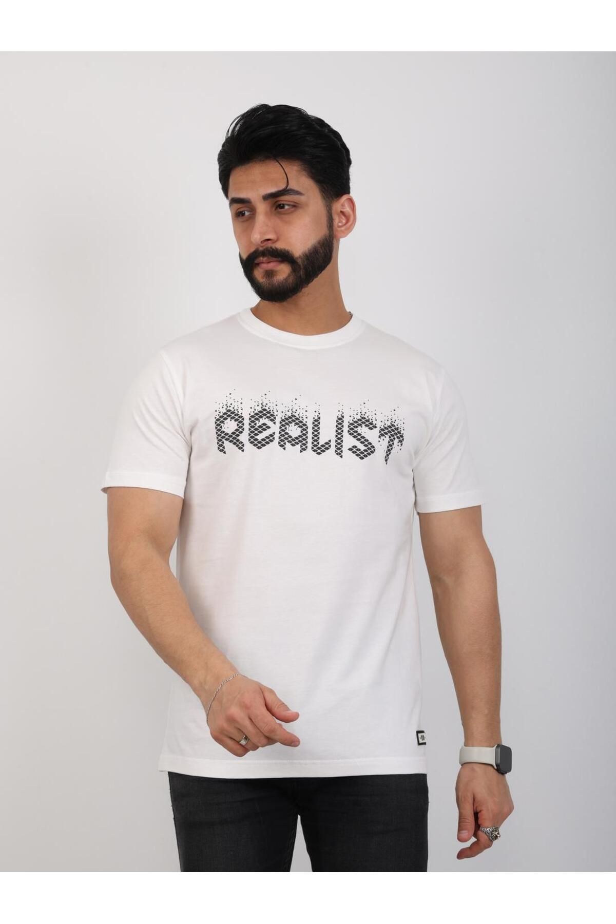 twentyfive25 Erkek Relaxed Fit Bisiklet Yaka Baskılı Tişört