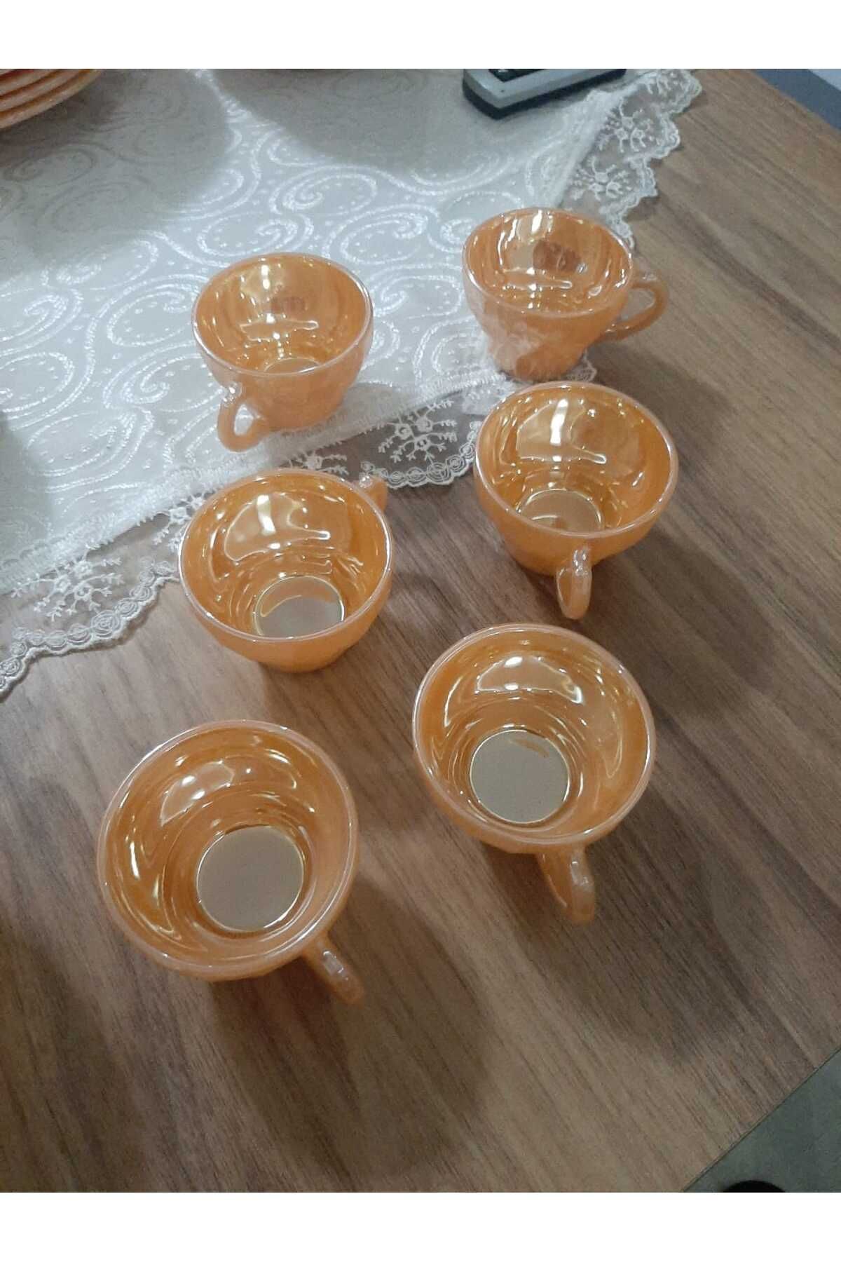 karadağsb nostaljik sarı fincan takımı