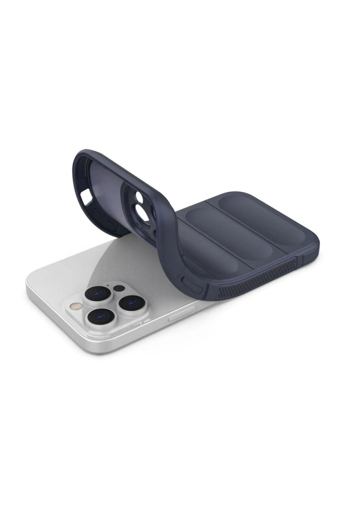 NewFace iPhone 16 Kılıf Optimum Silikon - Lacivert