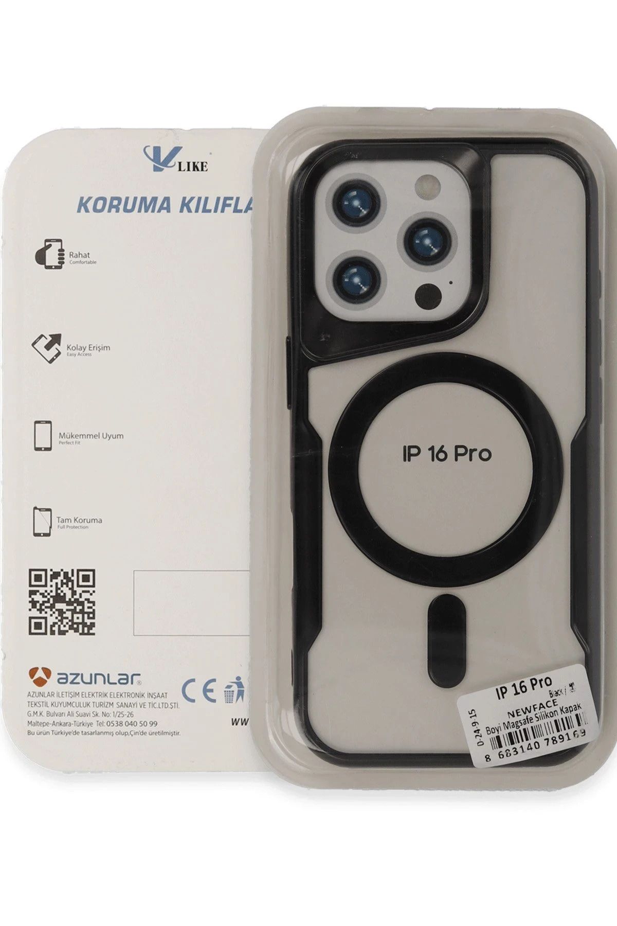 NewFace iPhone 16 Pro Max Kılıf Boyi Magsafe Silikon Kapak - Lacivert BSTMY