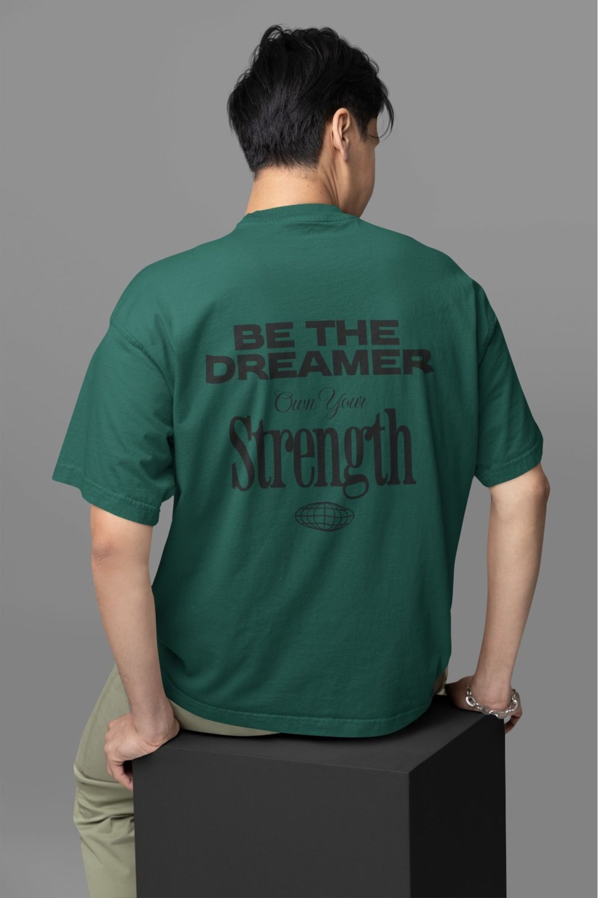 Butik ERKEK/KADIN -BE THE DREAMER- TRANSFER BASKILI YUVARLAK YAKA KISA KOL TİŞÖRT