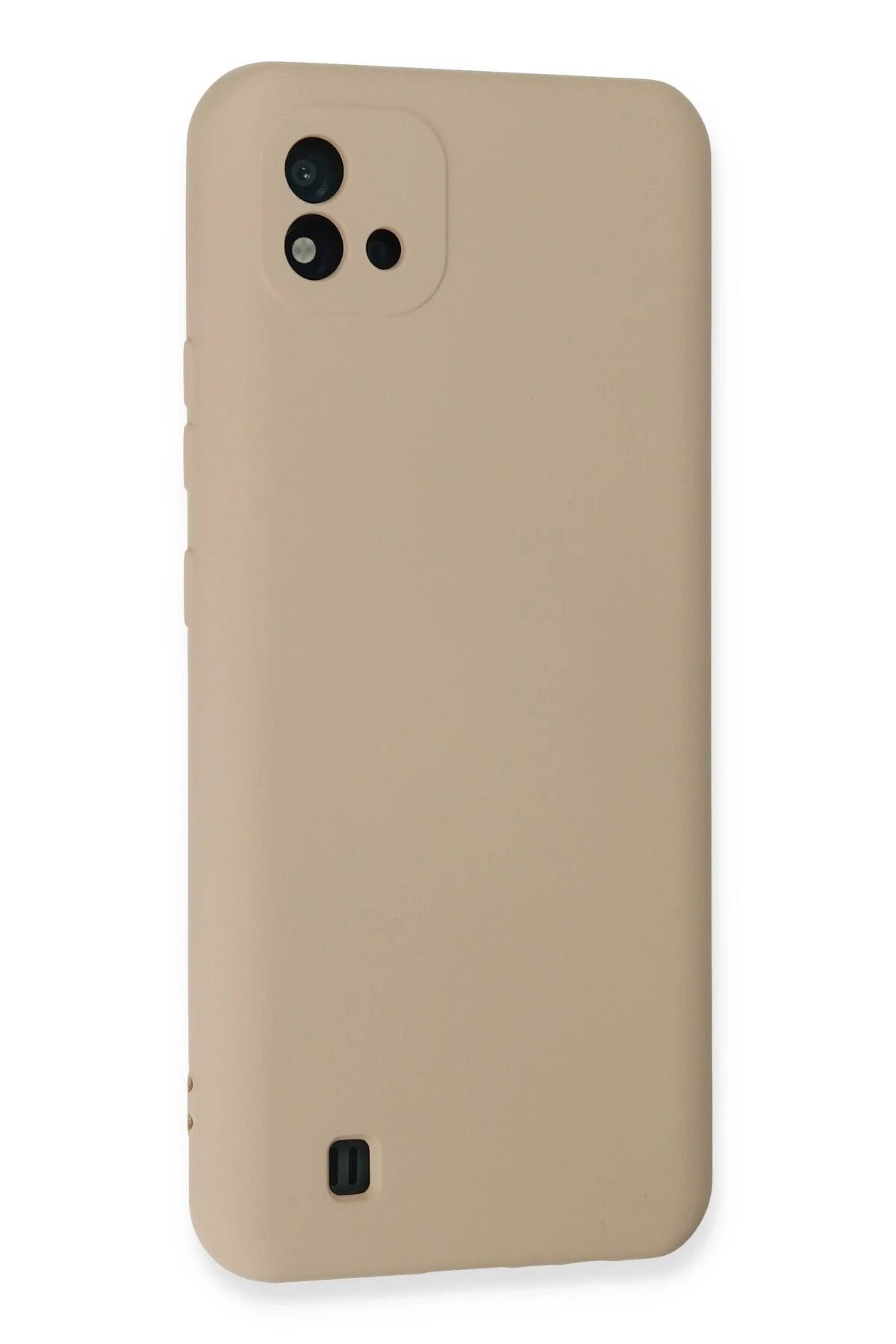 NewFace Realme C11 2021 uyumlu Kılıf Nano içi Kadife Silikon - Pudra WLZOR