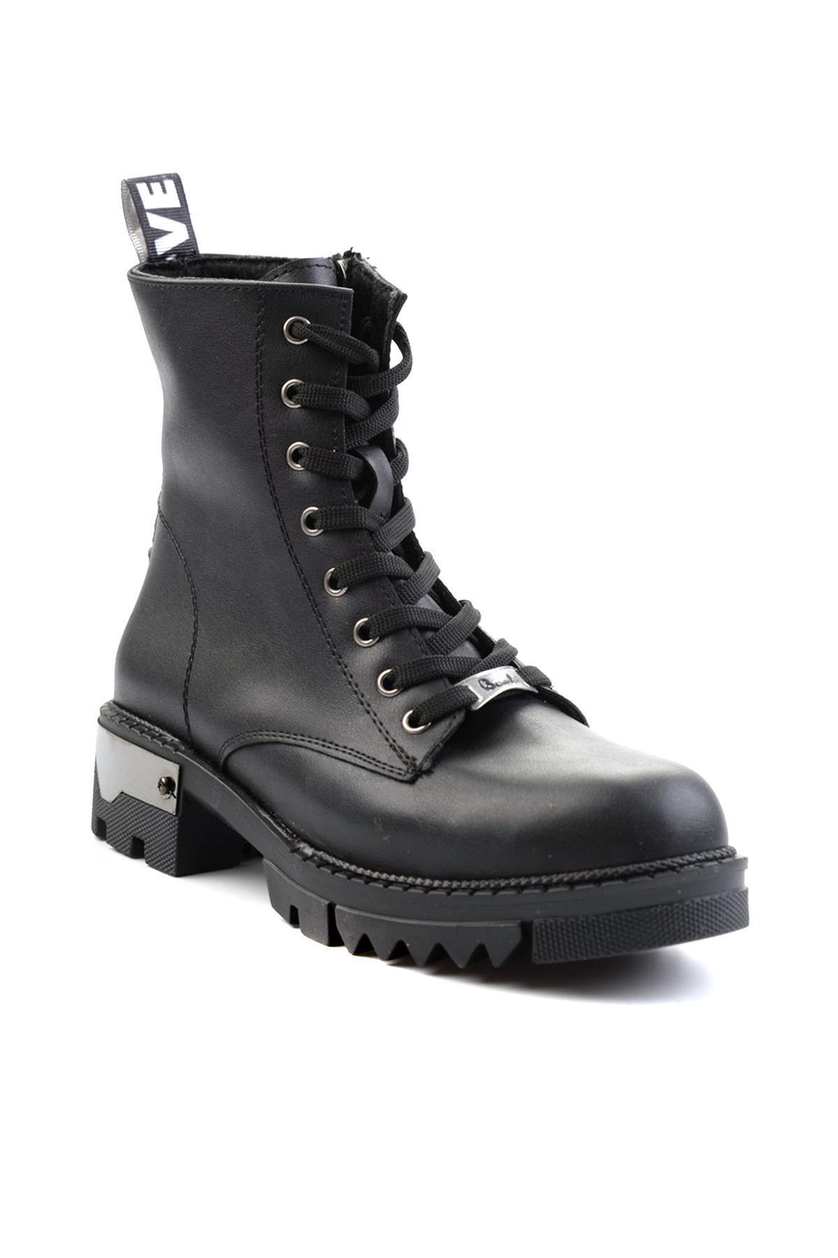 Bambi-Schwarze schwarze Damenstiefel & Bootie K02703021109 3