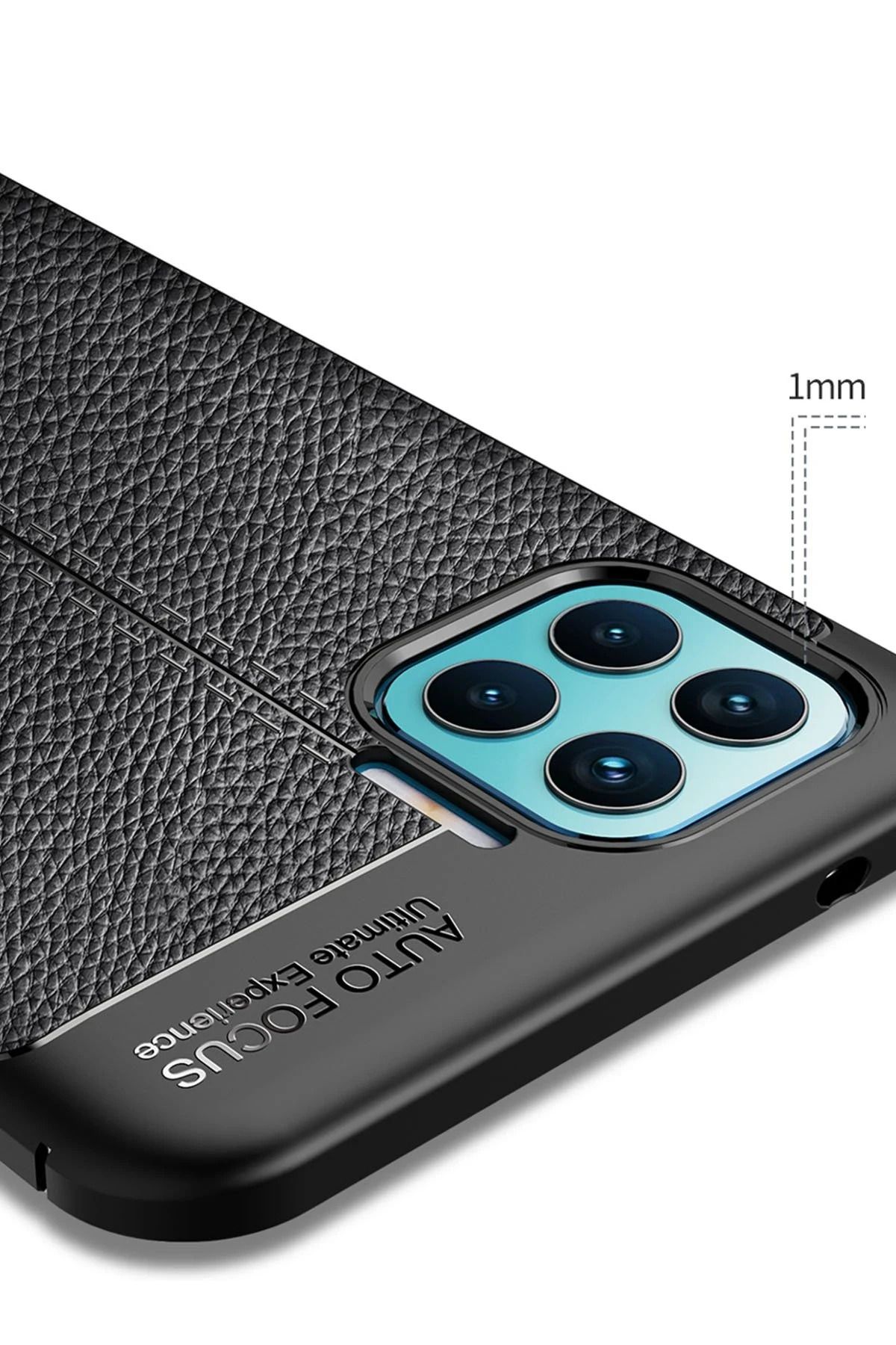 NewFace Reno 4 Lite Kılıf Auto Focus Kapak - Kırmızı BSTMY