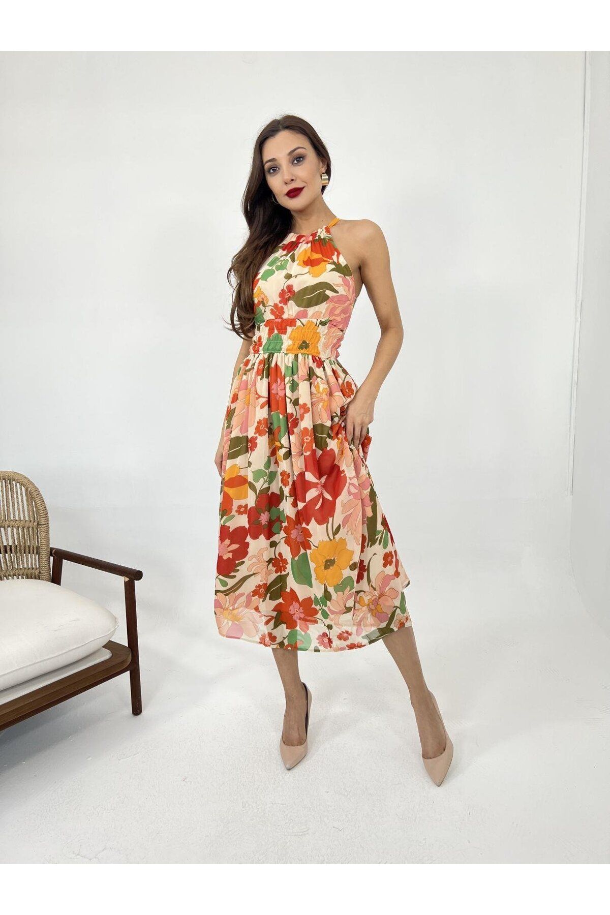 ARUZ MODA 5519 ELBİSE-KATANYA