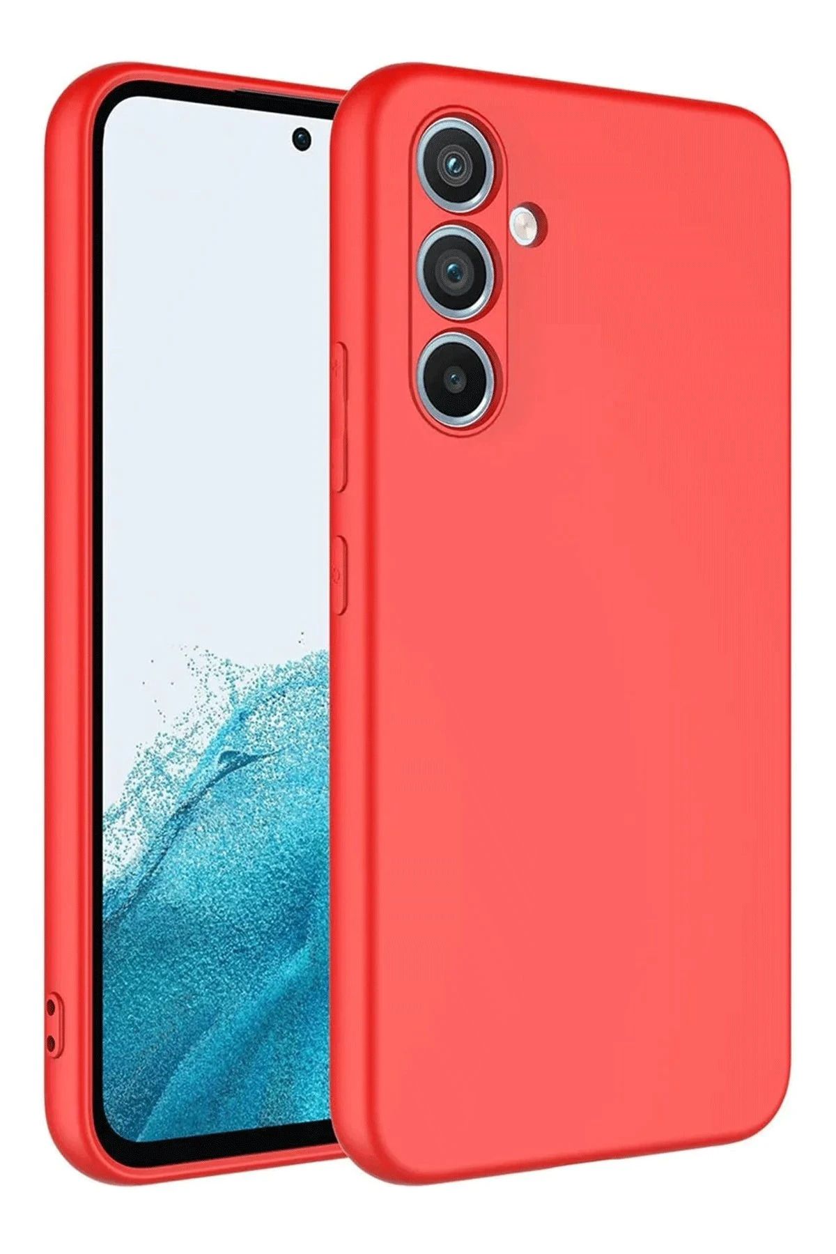 NewFace Samsung Galaxy A16 5G Kılıf First Silikon - Kırmızı BSTMY