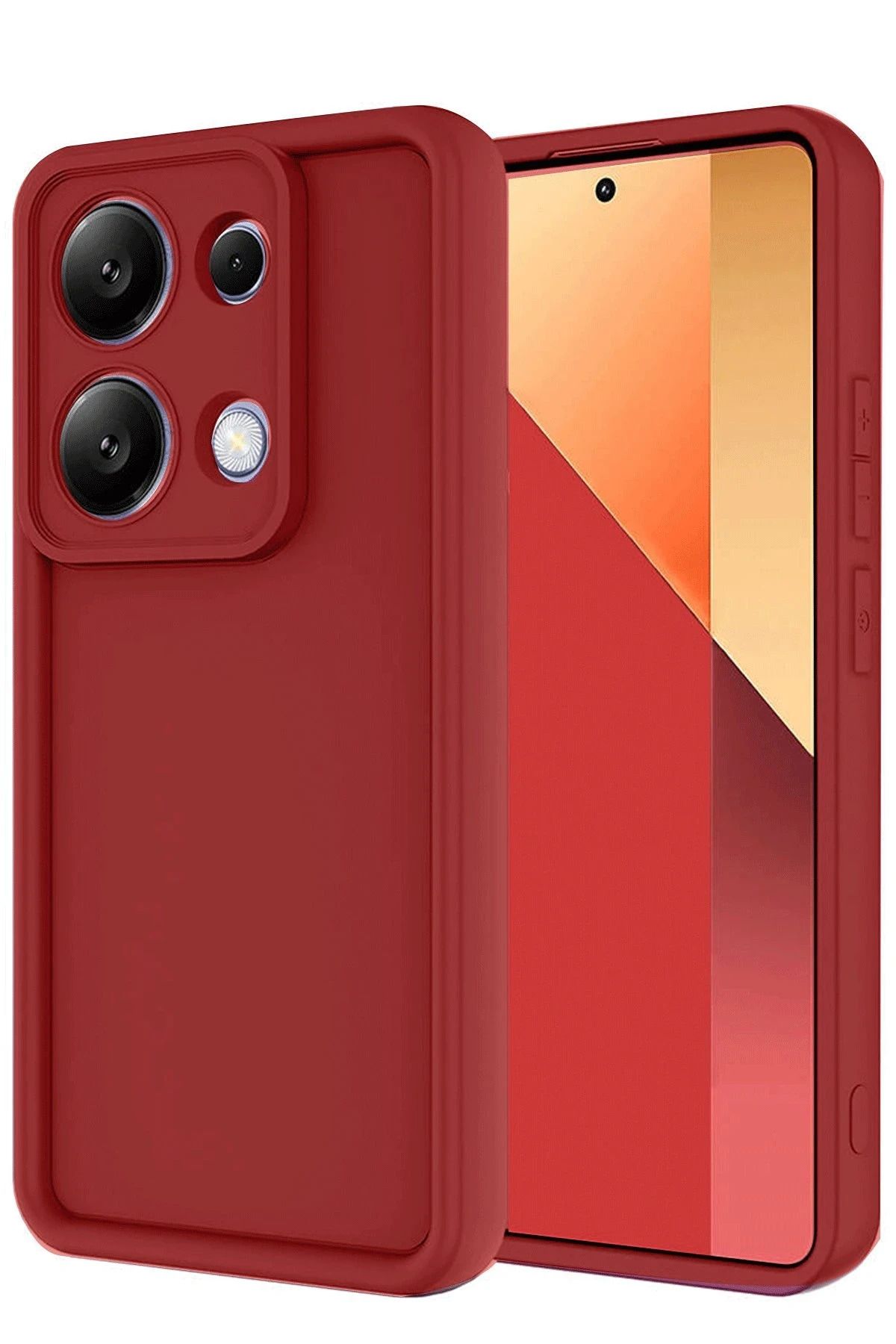 NewFace Xiaomi Redmi Note 13 Pro 4G Kılıf Viera Silikon - Kırmızı BSTMY