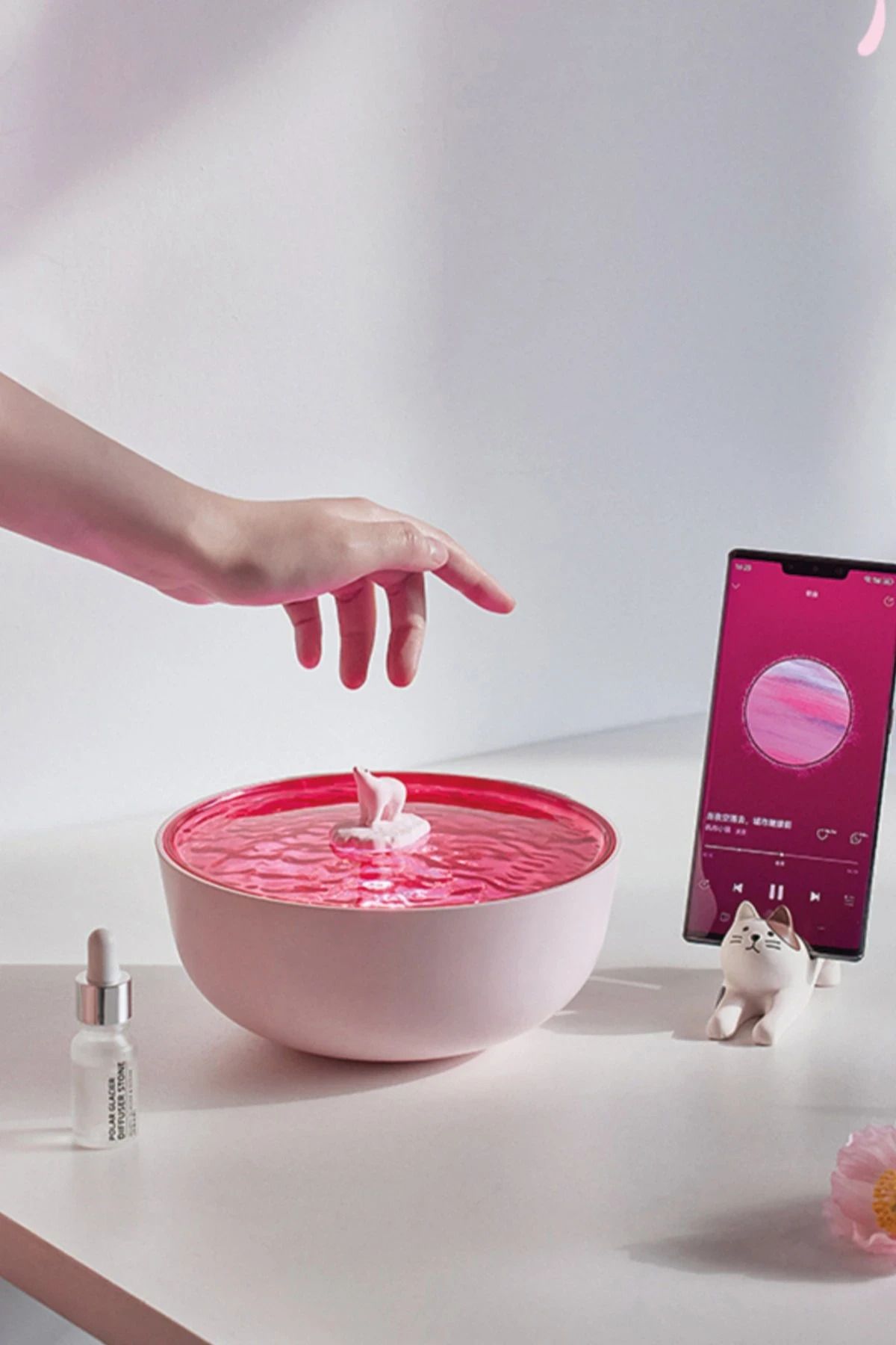 NewFace Z5 Arktik Okyanus Temalı BT Kablosuz Hoparlör - Pembe BSTMY