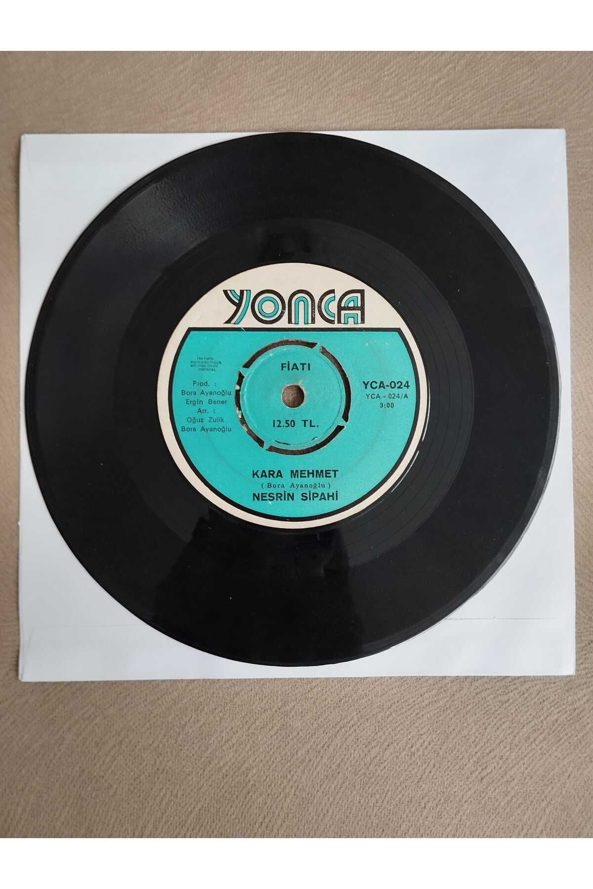 Plakperest Nesrin Sipahi – Kara Mehmet / Yunus - 1971 Türkiye Basım 45 lik Plak-2.el