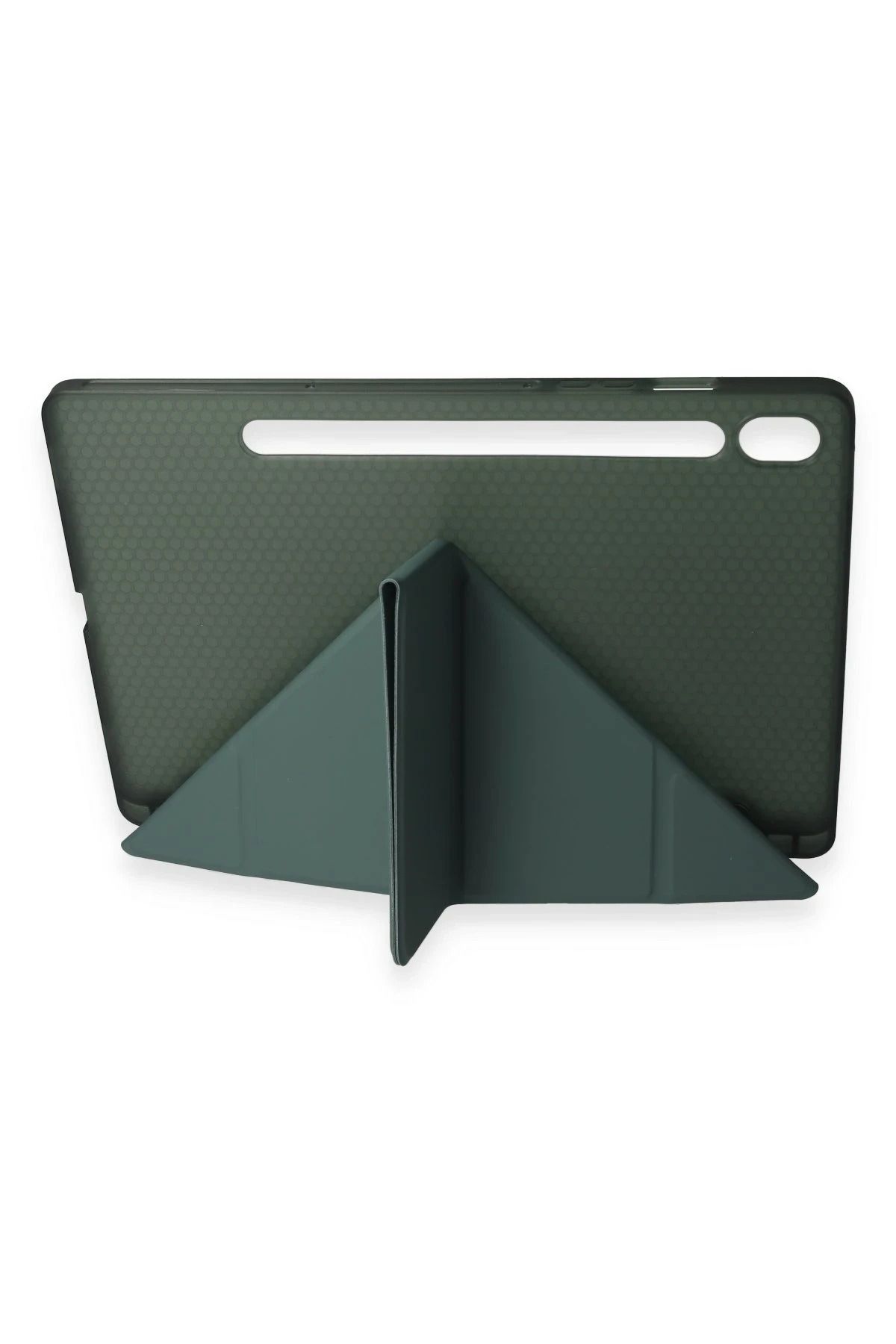 NewFace Samsung Galaxy T870 Tab S7 11 Kılıf Kalemlikli Mars Tablet Kılıfı - Koyu Yeşil DPMAH