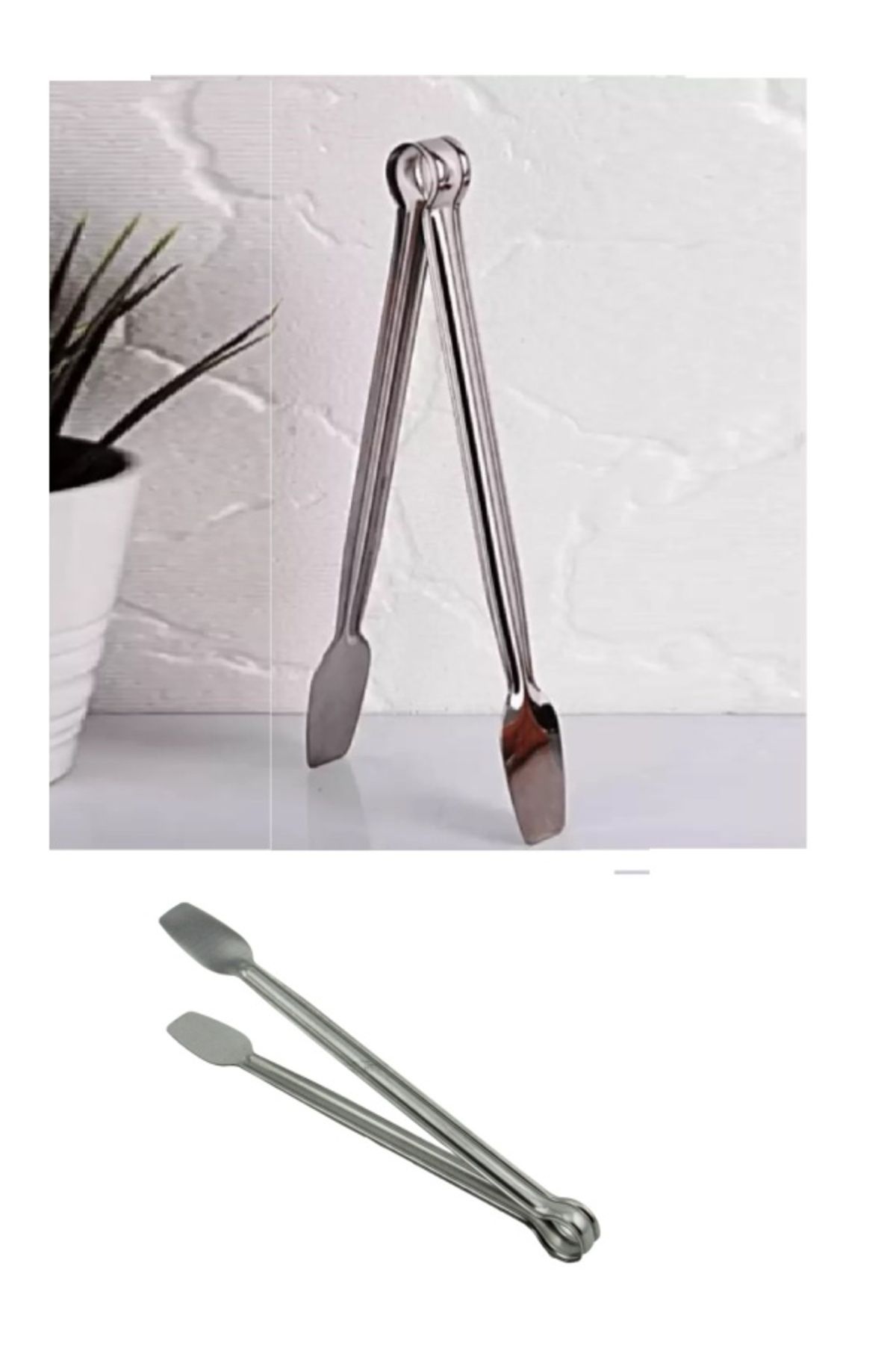 noip Paslanmaz Mutfak Maşası - 27 Cm Mangal Barbekü Maşası (7474)