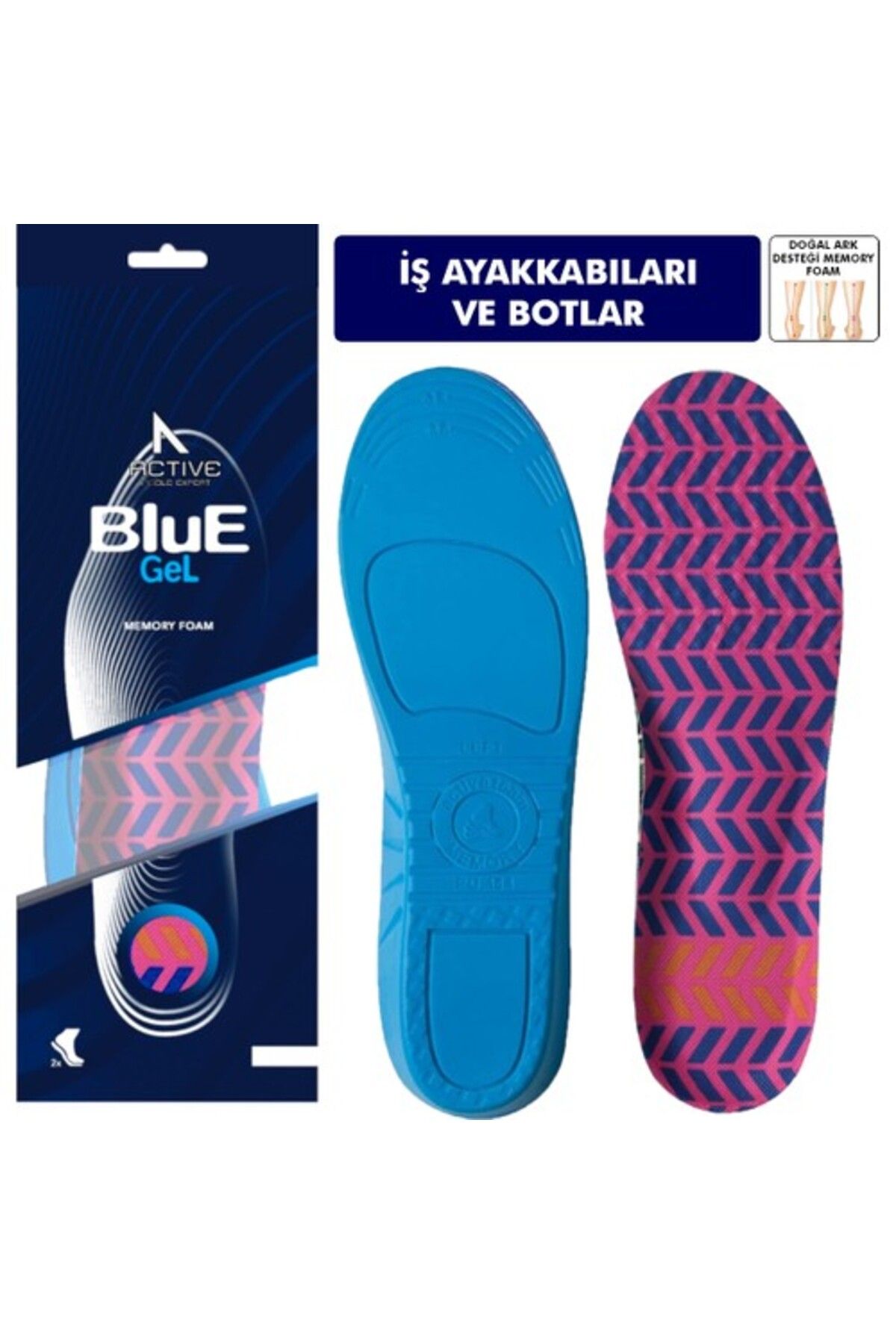 Blue Gel Medıgel Hafızalı Tabanlık Memory Foam Ultra Kadın