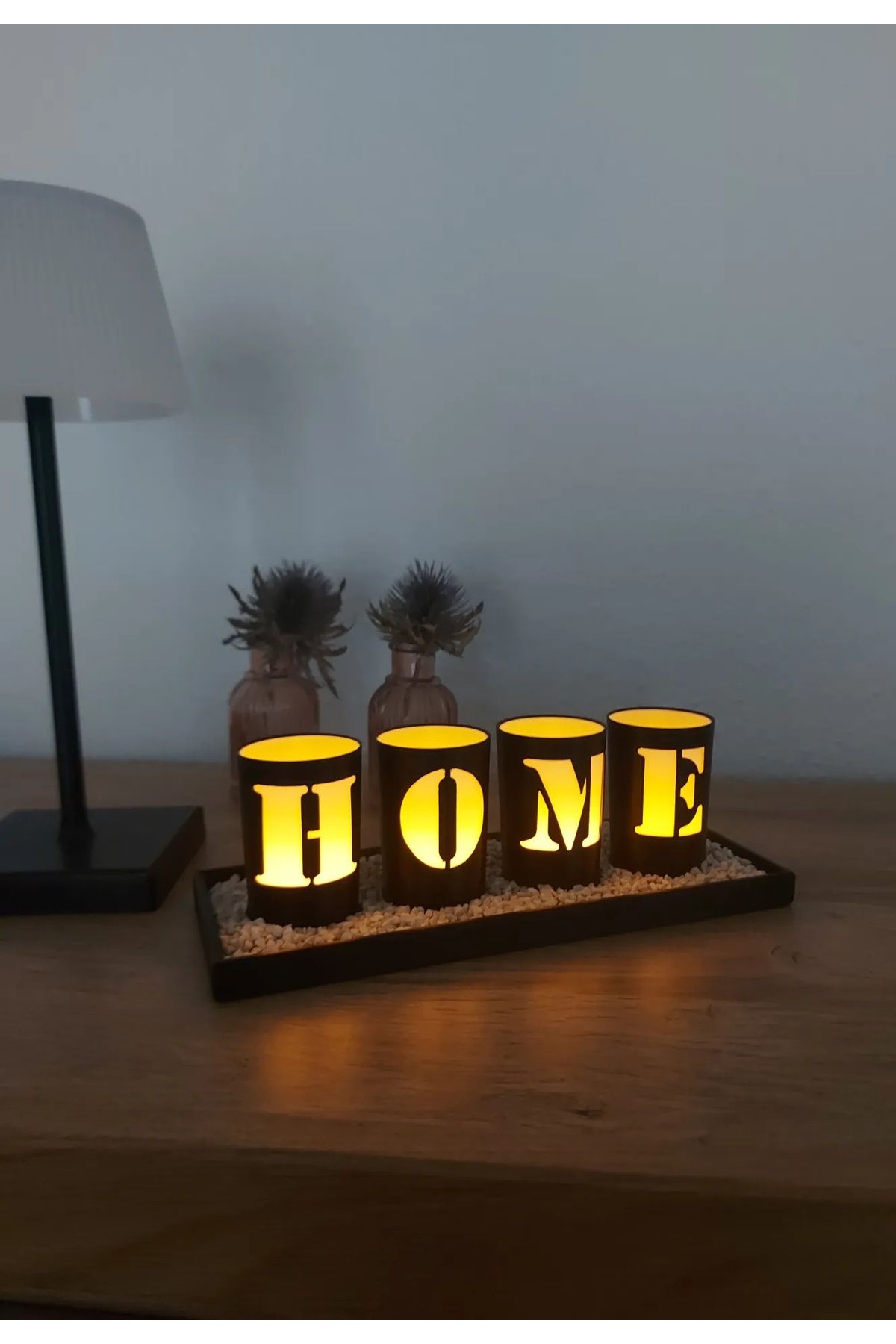 Talha HOME MOTİFLİ DEKORATİF TEALİGHT MUMLUK EBAT 25*10