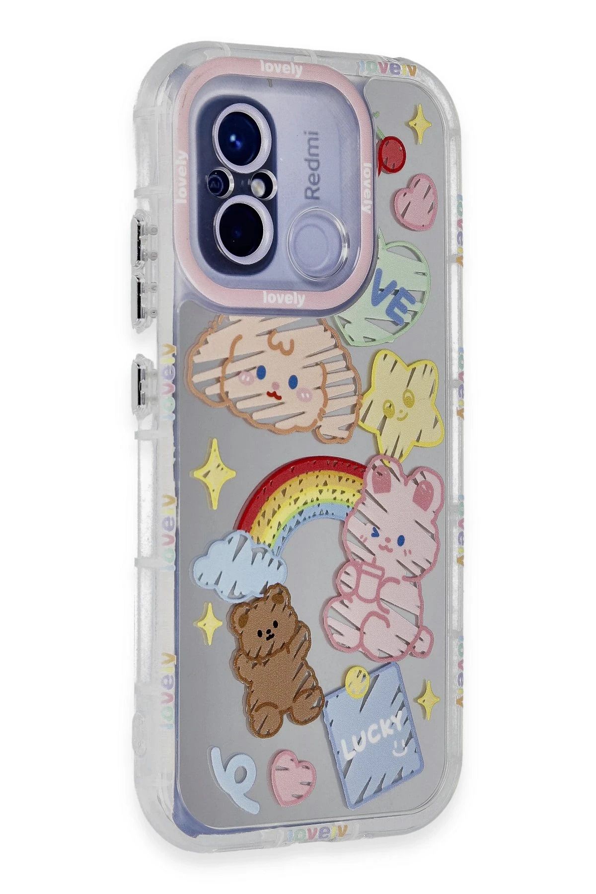 NewFace Xiaomi Redmi 12C Kılıf Reflexion Desenli Kapak - Desen 4 GLSTD