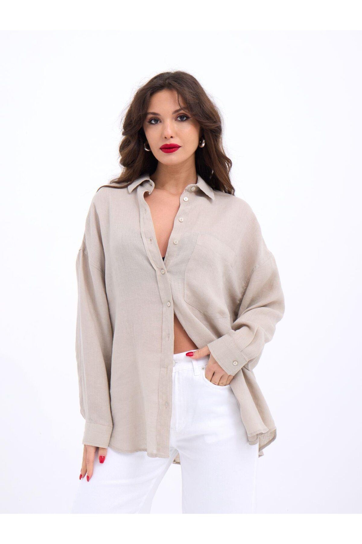 ARUZ MODA 6899 GÖMLEK-GRİ
