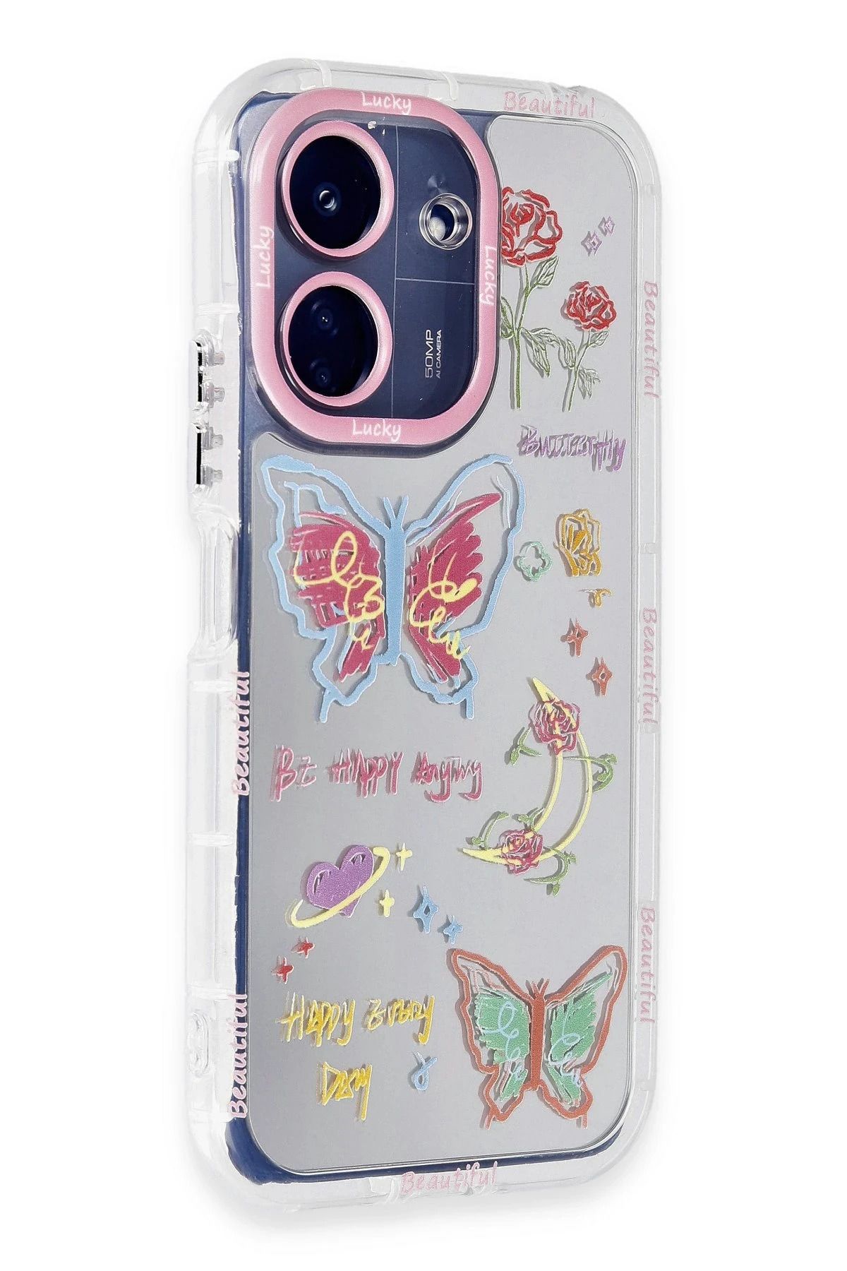 NewFace Xiaomi Redmi 13C Uyumlu Kılıf Reflexion Desenli Kapak - Desen 8 BSTMY