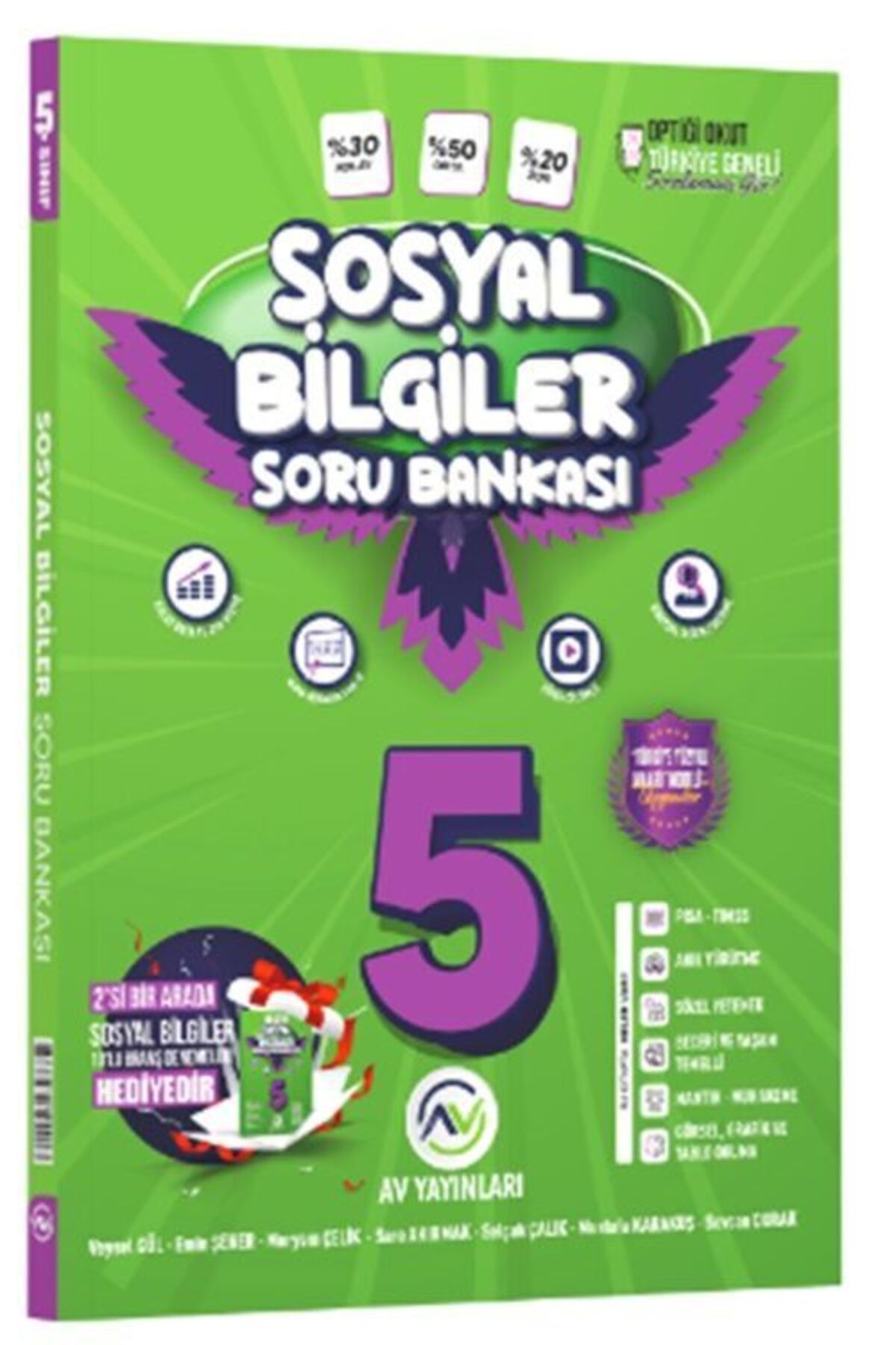 Bi bigelio Av Yayınları 5. Sınıf Sosyal Bilgiler Soru Bankası