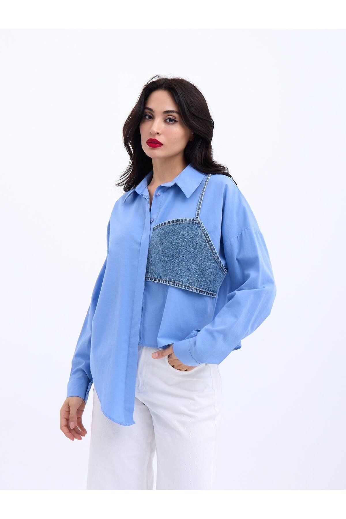 ARUZ MODA 5419 GÖMLEK-KOYU MAVİ