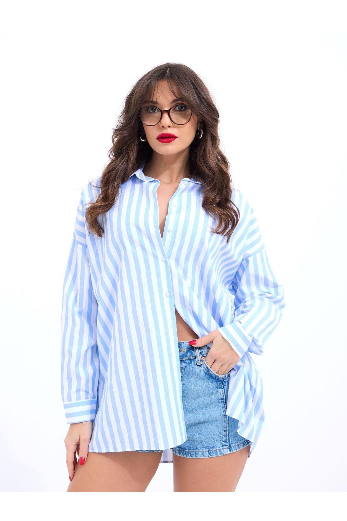 ARUZ MODA 5213 GÖMLEK-NEW YORK ÇİZGİLİ