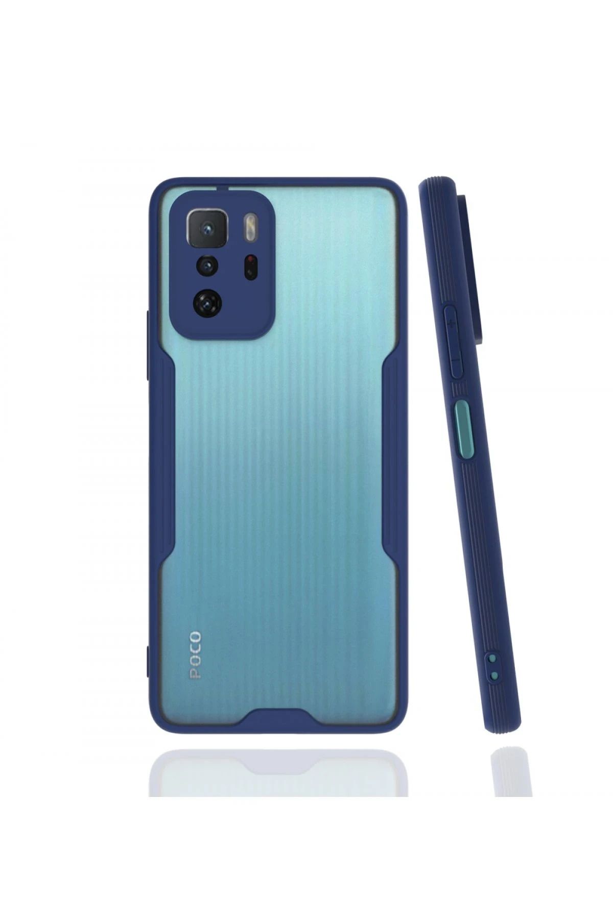 NewFace Xiaomi Poco X3 GT Kılıf Platin Silikon - Lacivert ALMLA