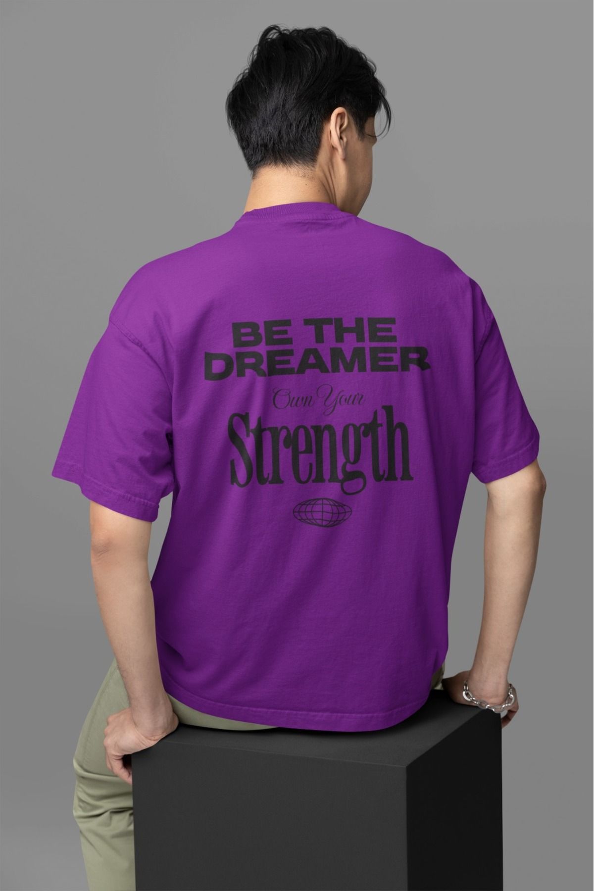 Butik ERKEK/KADIN -BE THE DREAMER- TRANSFER BASKILI YUVARLAK YAKA KISA KOL TİŞÖRT